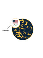 Paris 2024 Olympic Sports Picto Spinner Pin