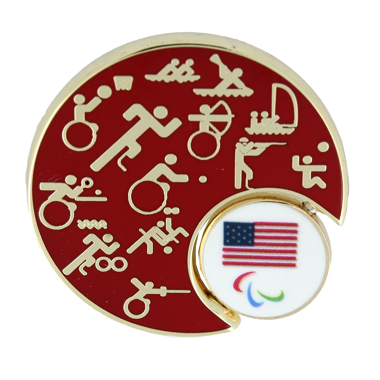 Paris 2024 Paralympic Sports Picto Spinner Pin Mike Eruzione Team Shop