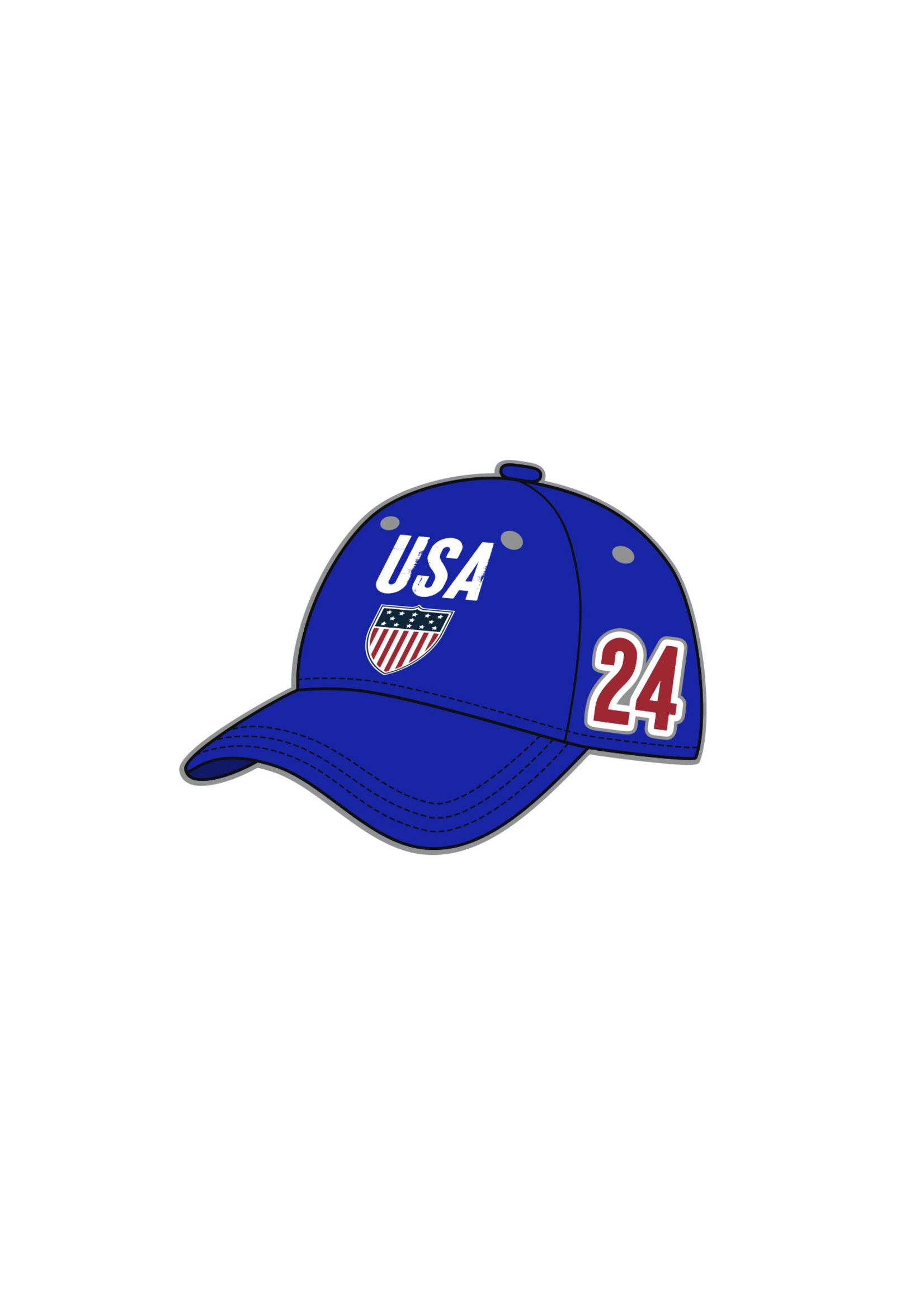 USA Shield Cap Paris 2024 Pin