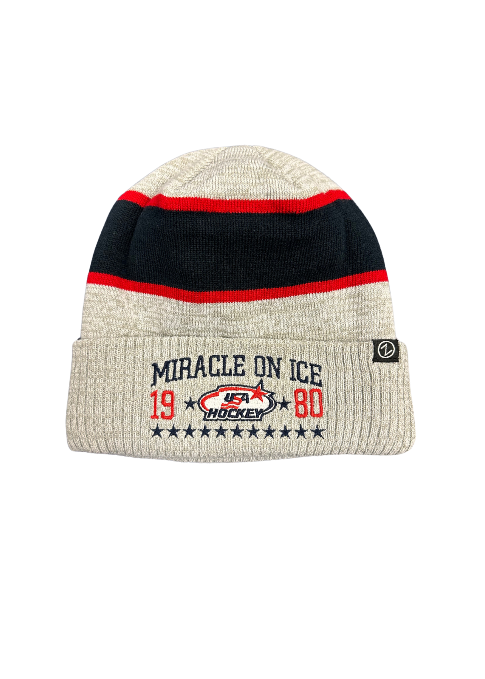 Mayer Grey Stripe Beanie