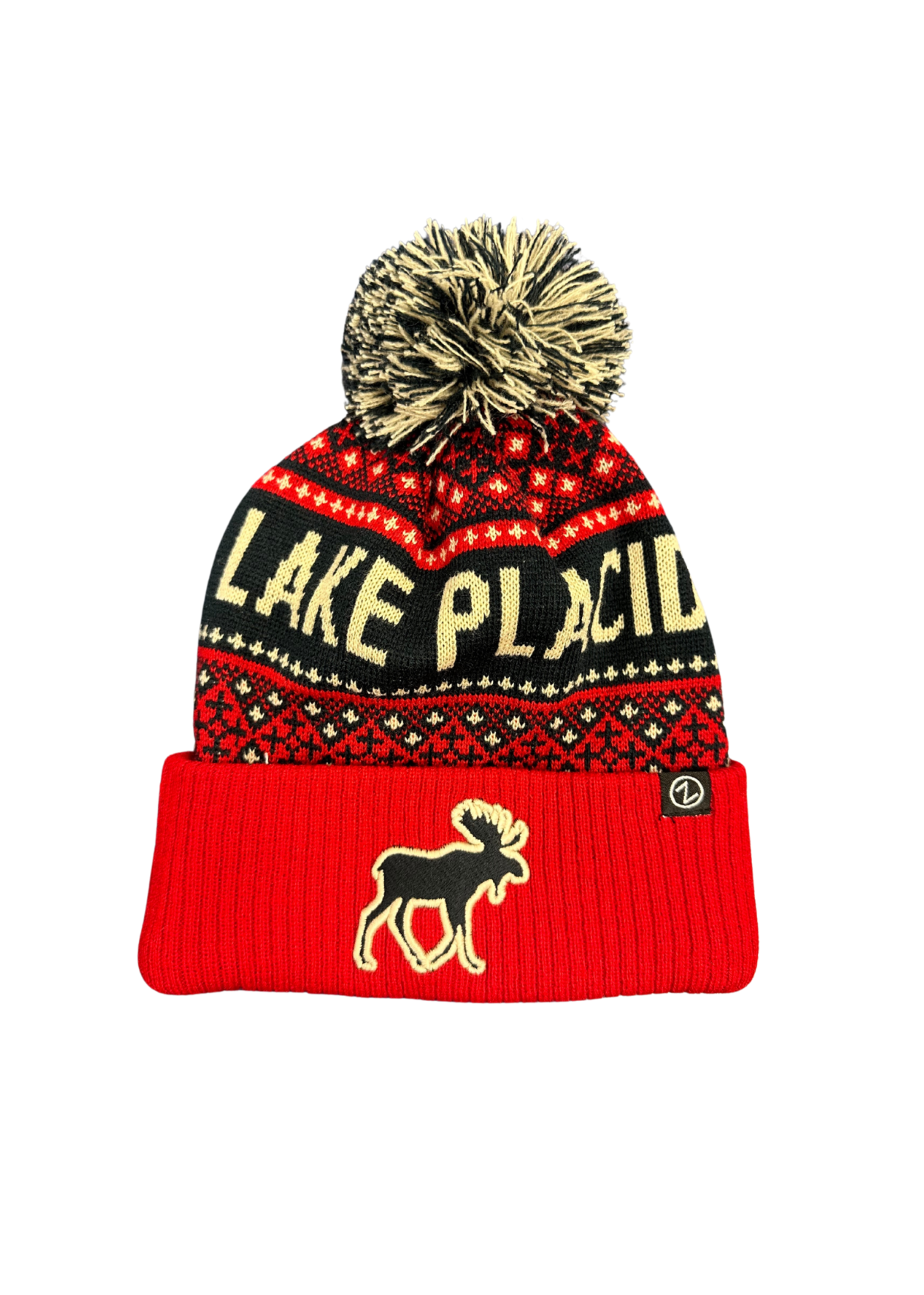 Lake Placid Jackson Hole Moose Pom Beanie