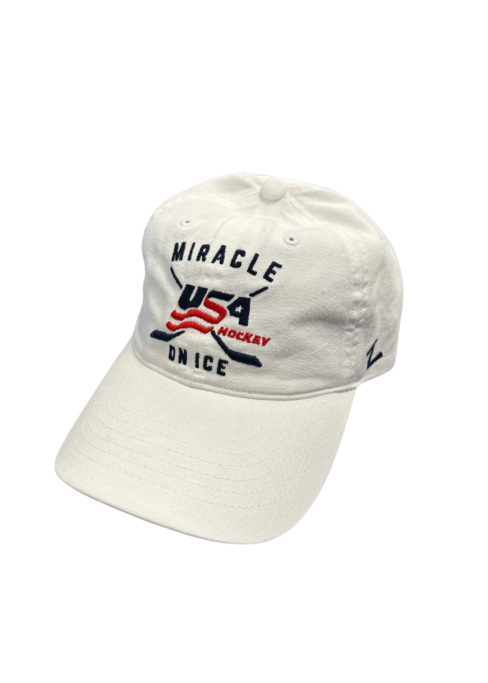 USA Hockey Miracle Cross Stick Adjustable Cap