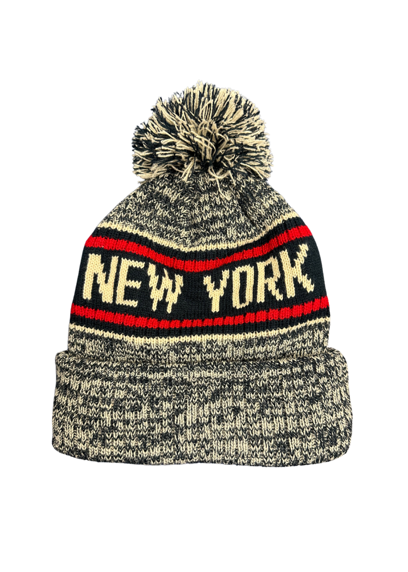 Lake Placid Snowflake Pom Beanie