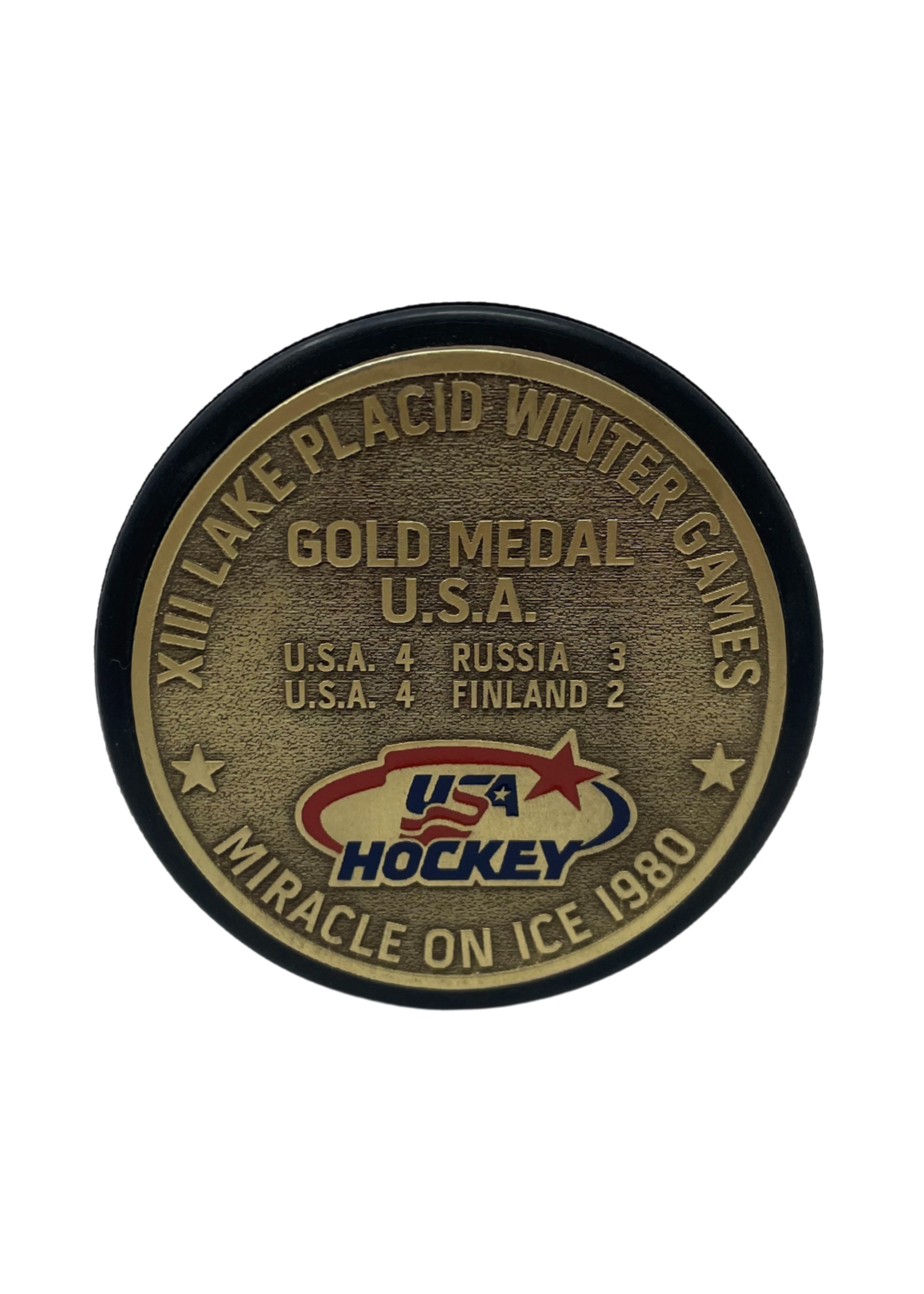 Miracle on Ice Gold Medal Puck