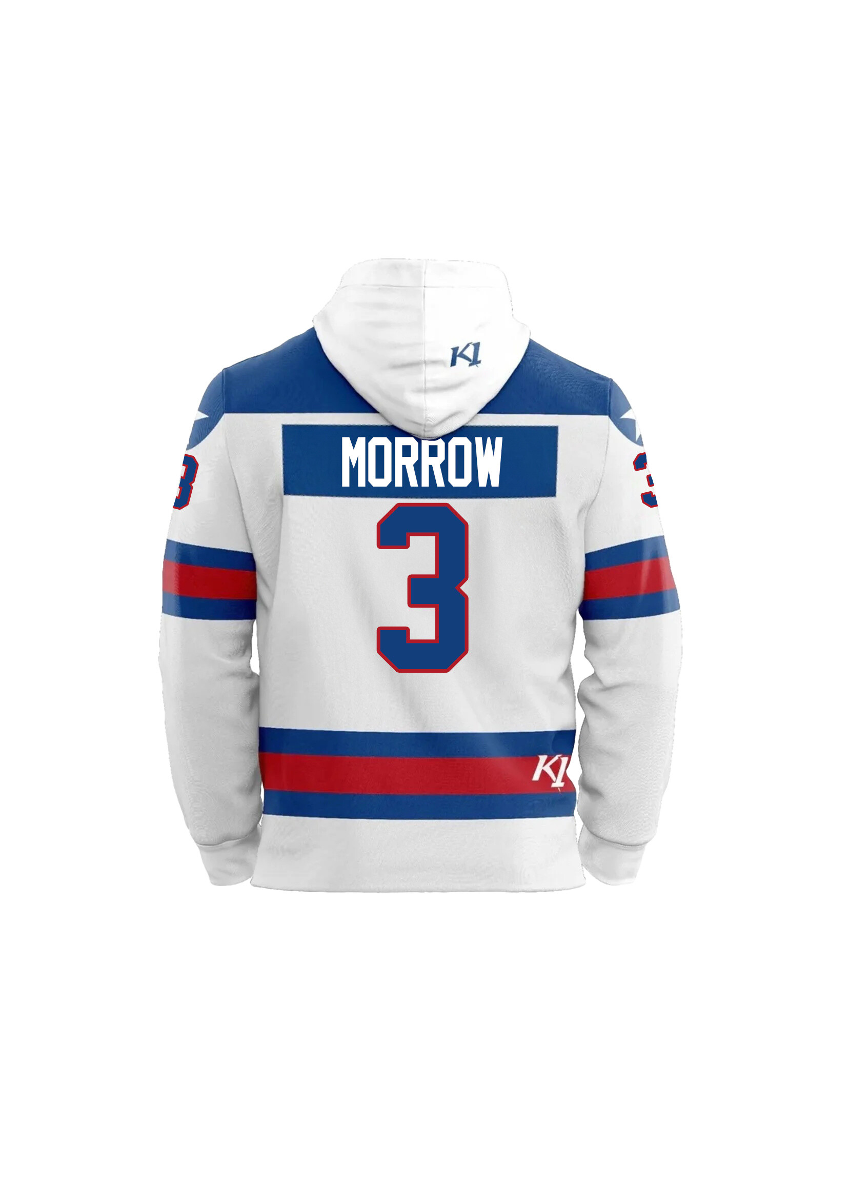 K1 1980 Miracle on Ice Team Youth Player Jersey Hood