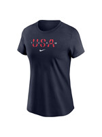 Women's Nike Paris 2024 Team USA Splice Short Sleeve T