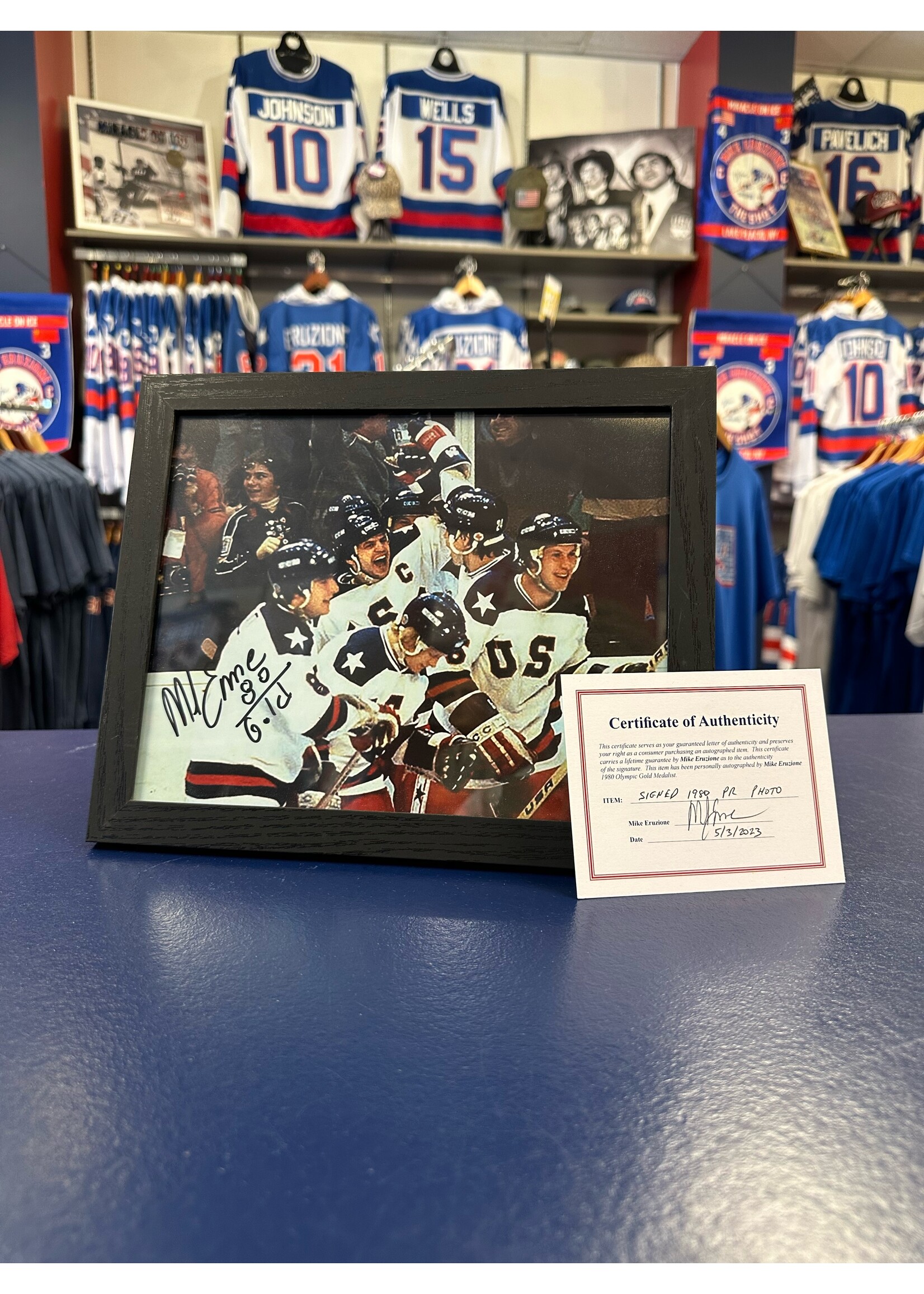 Eruzione Signed Celebration Framed Photo 8x10, Landscape