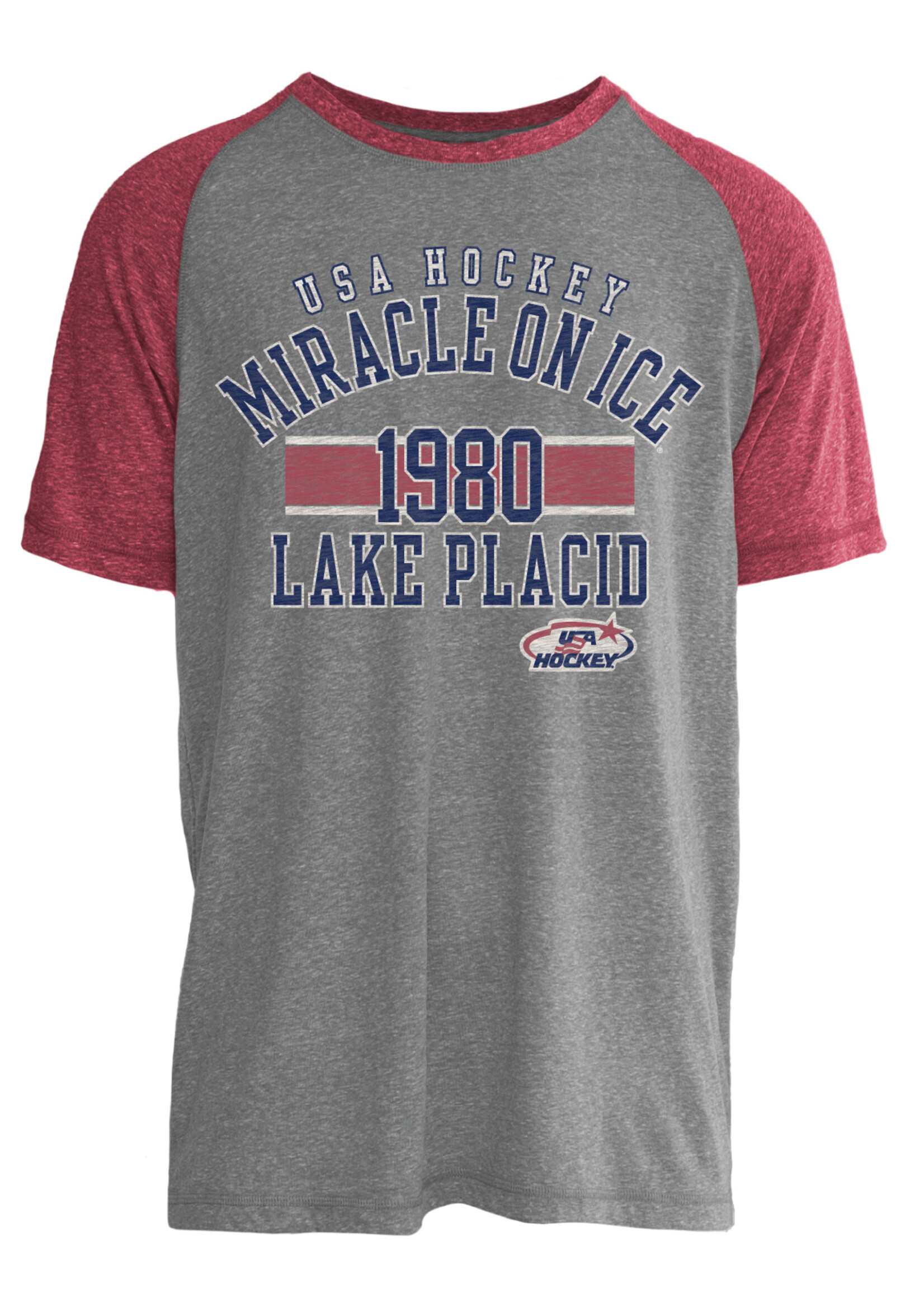 USAH Half-Time Miracle on Ice Stripe Short Sleeve T