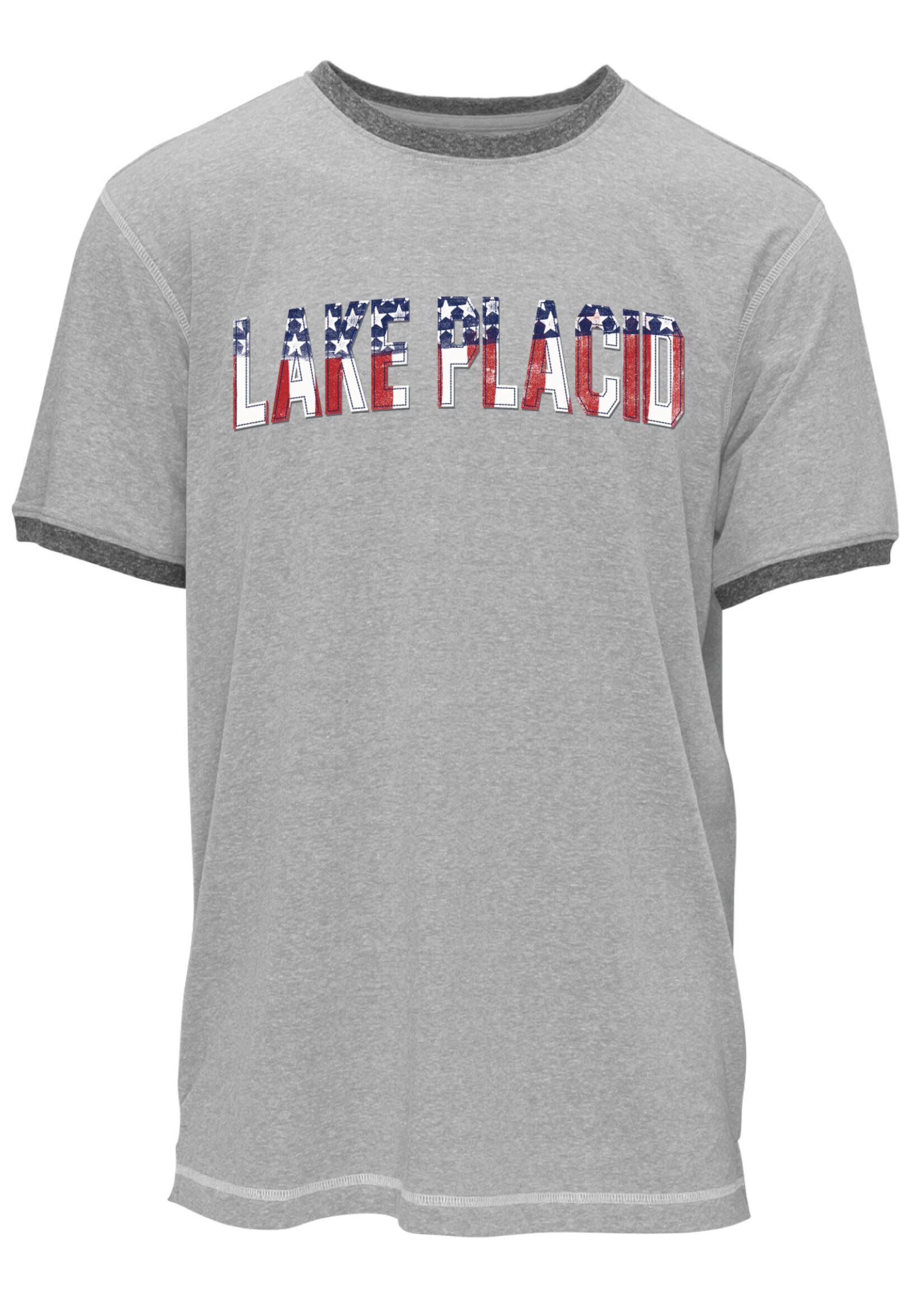 Lake Placid USA Flag Island Short Sleeve T