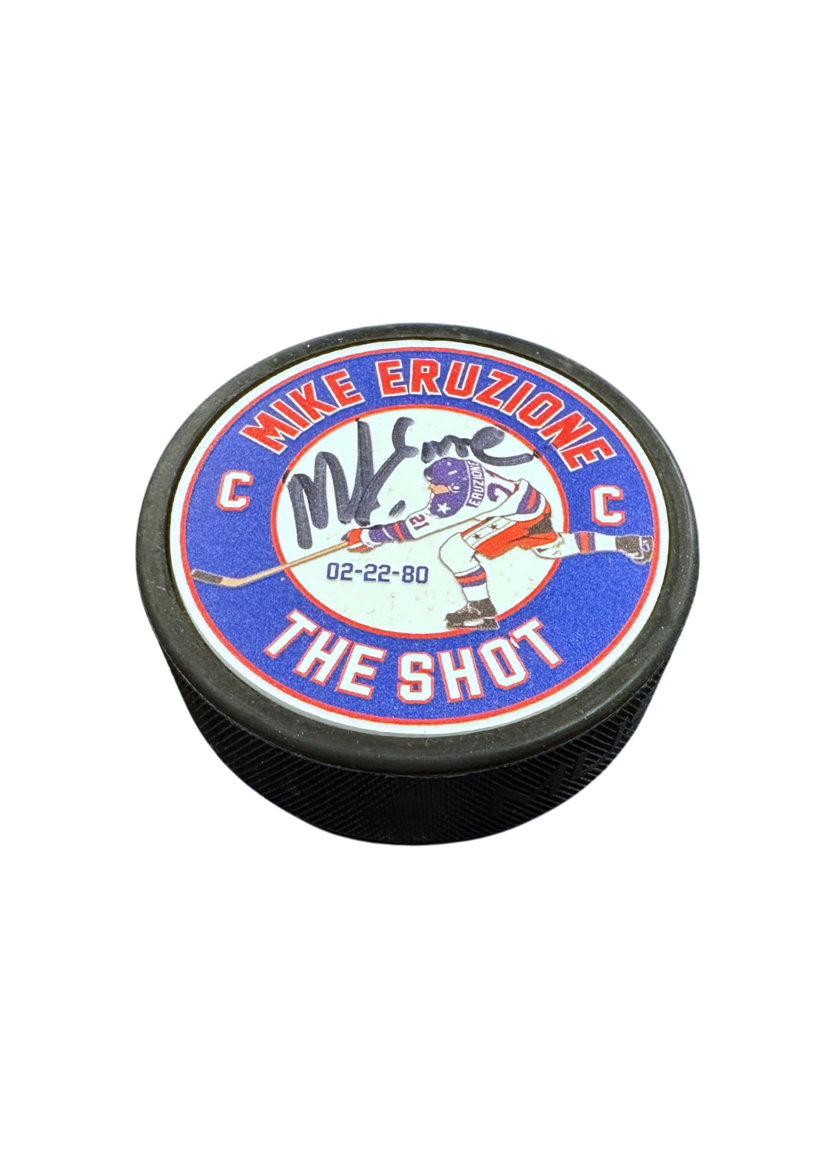 Eruzione Signed The Shot Puck