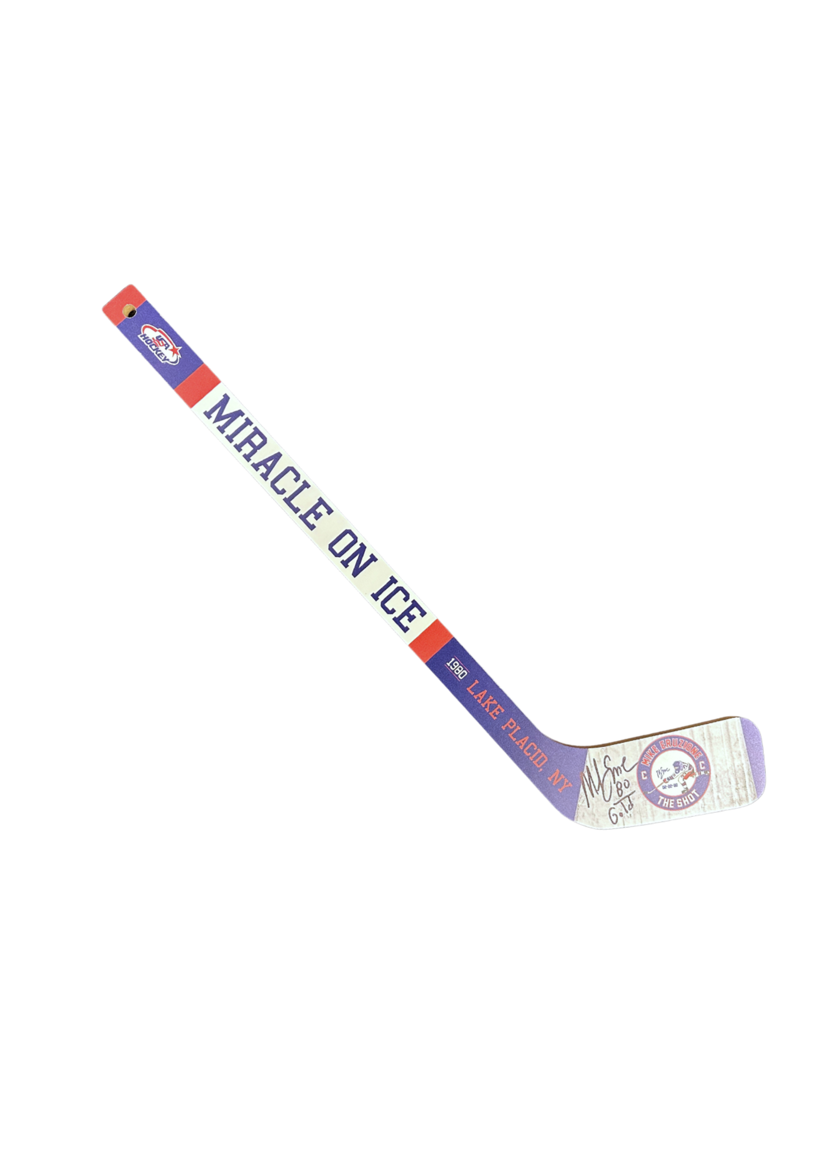 Eruzione Signed Miracle on Ice Mini Stick