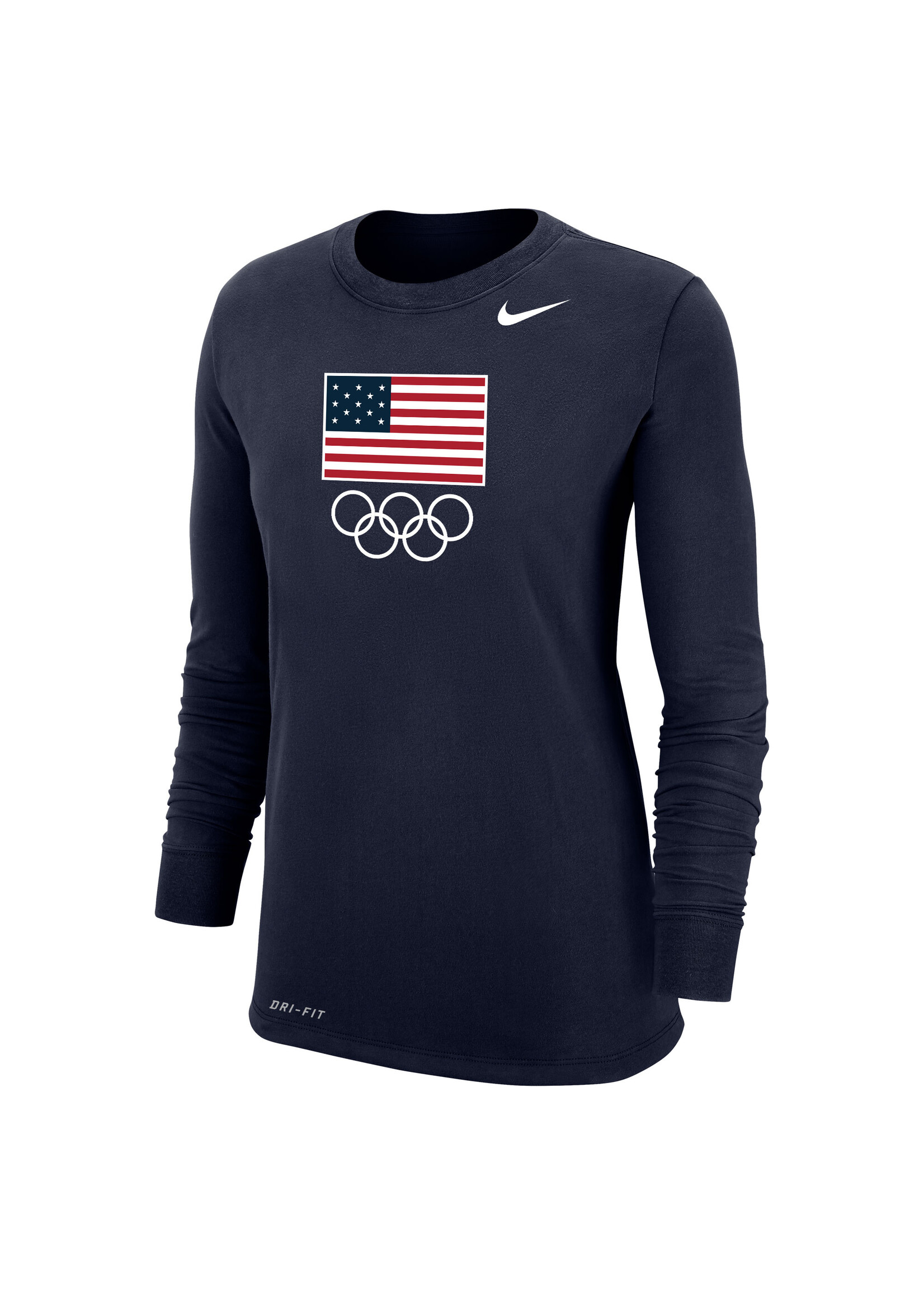 USOC Nike Women's Flag & Rings Long Sleeve T