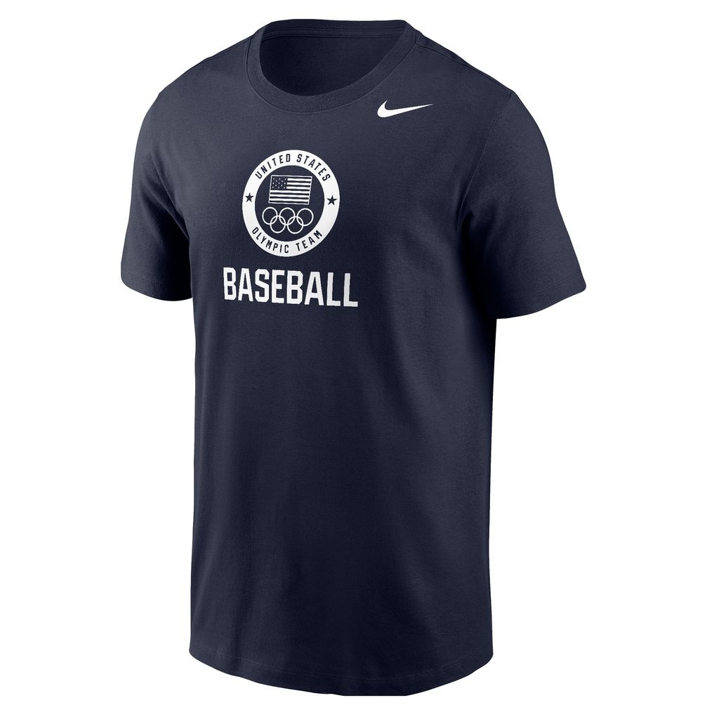 希少品美品 ヴィンテージNIKE BASEBALL Practice Shirt USOC Nike Baseball Short Sleeve T-Shirt - Mike Eruzione Team Shop