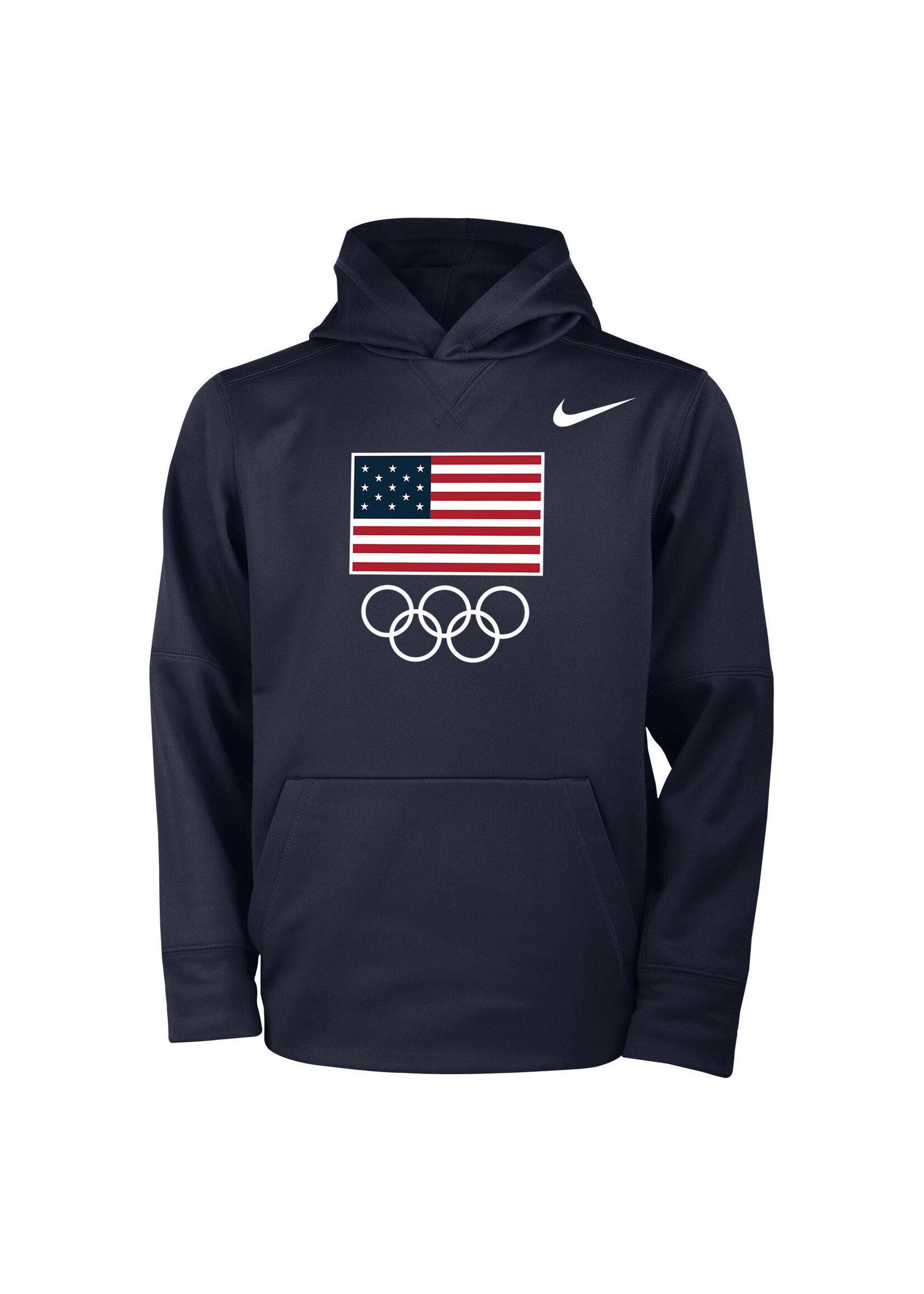 Youth Nike Flag & Rings Therma Hood