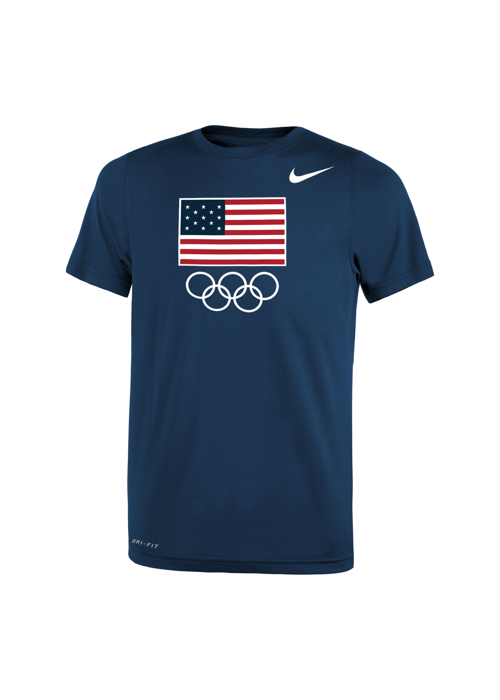 Youth Nike Flag & Rings Dri-FIT Short Sleeve T