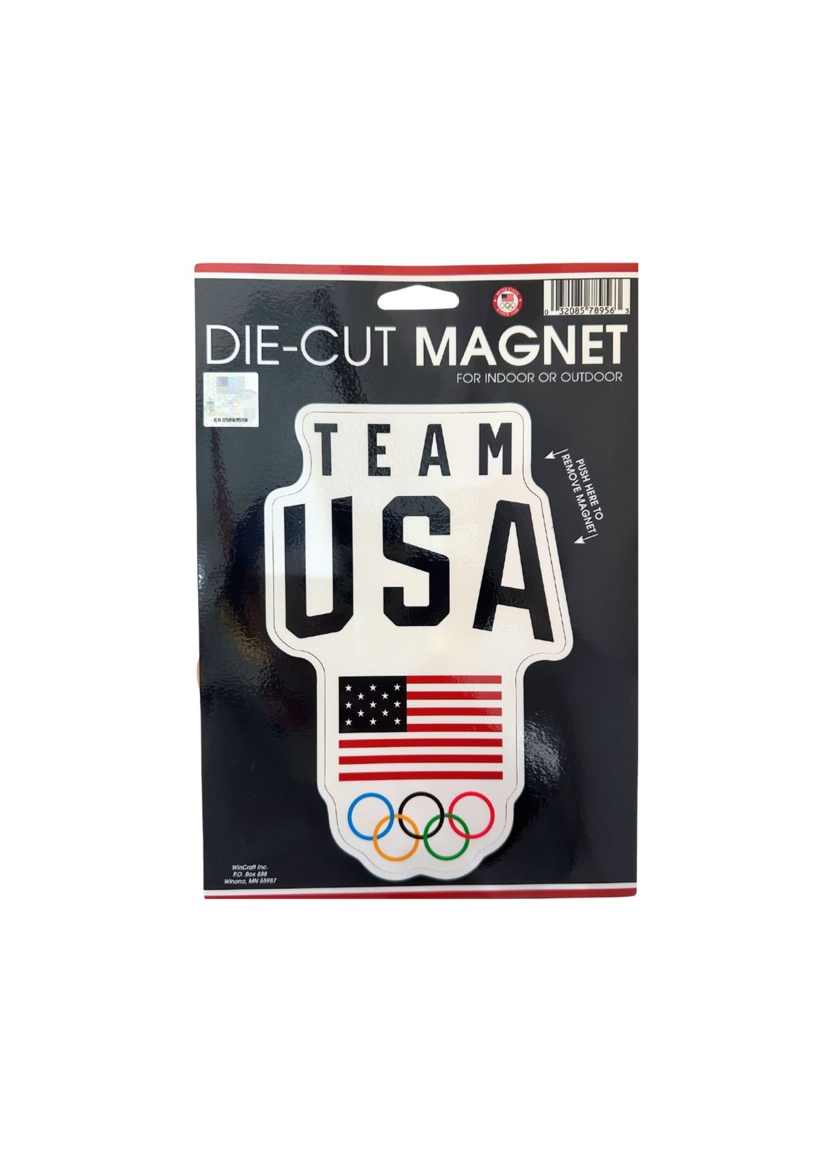 USOC Team USA Logo Die Cut Logo Magnet 6" x 9"