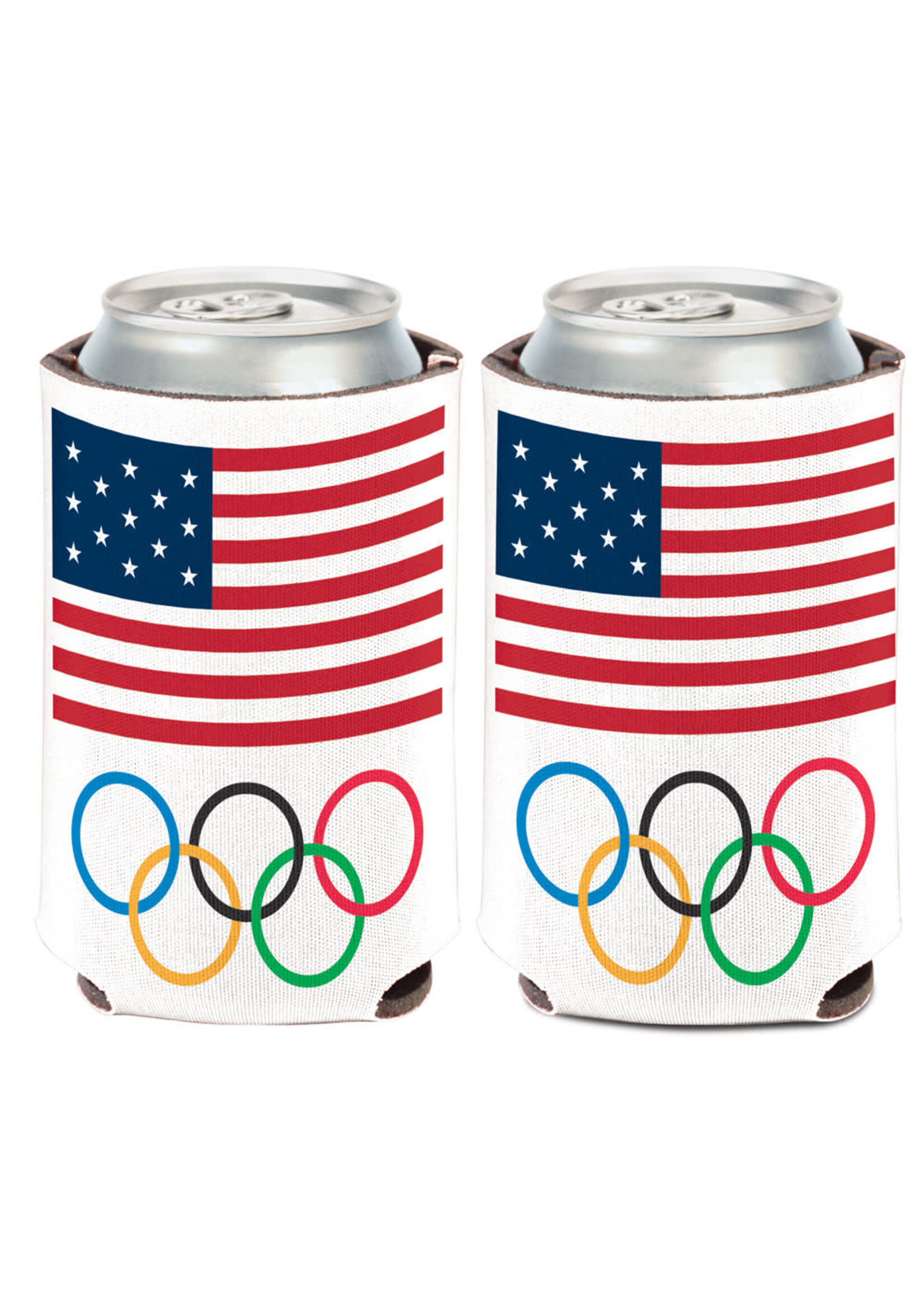 USOC Olympic Rings Can Cooler 12 oz.