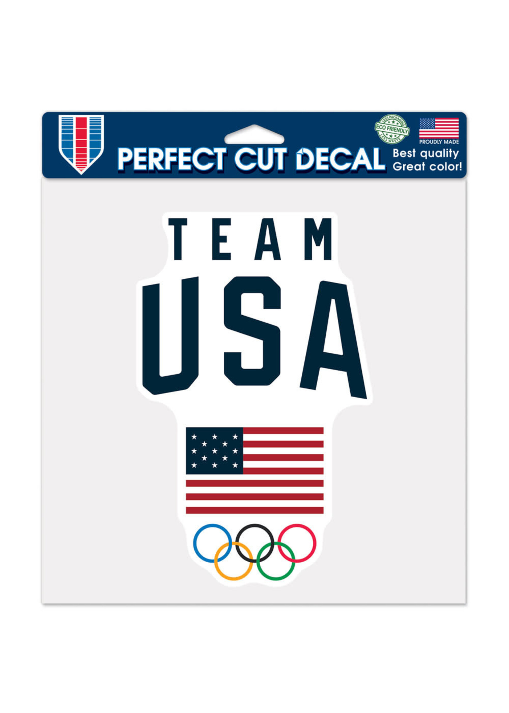 USOC Team USA Logo Perfect Cut Color Sticker Decal 8" x 8"