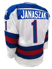 Authentic K1 Steve Janaszak #1 Miracle on Ice 1980 Adult Jersey
