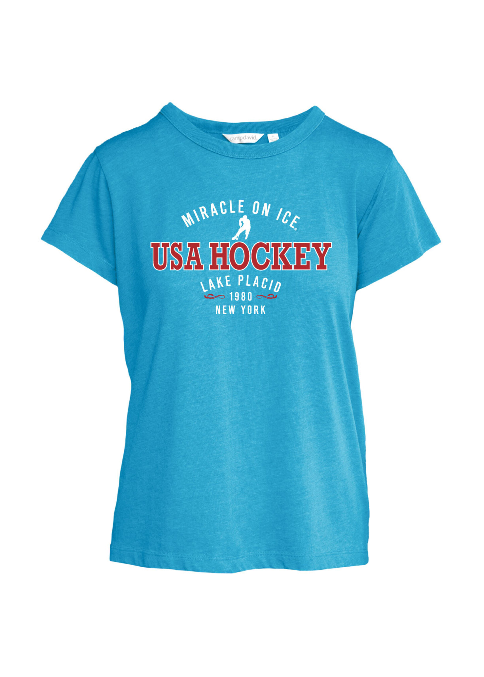 USAH Miracle on Ice Skater Darby Women's Short Sleeve T