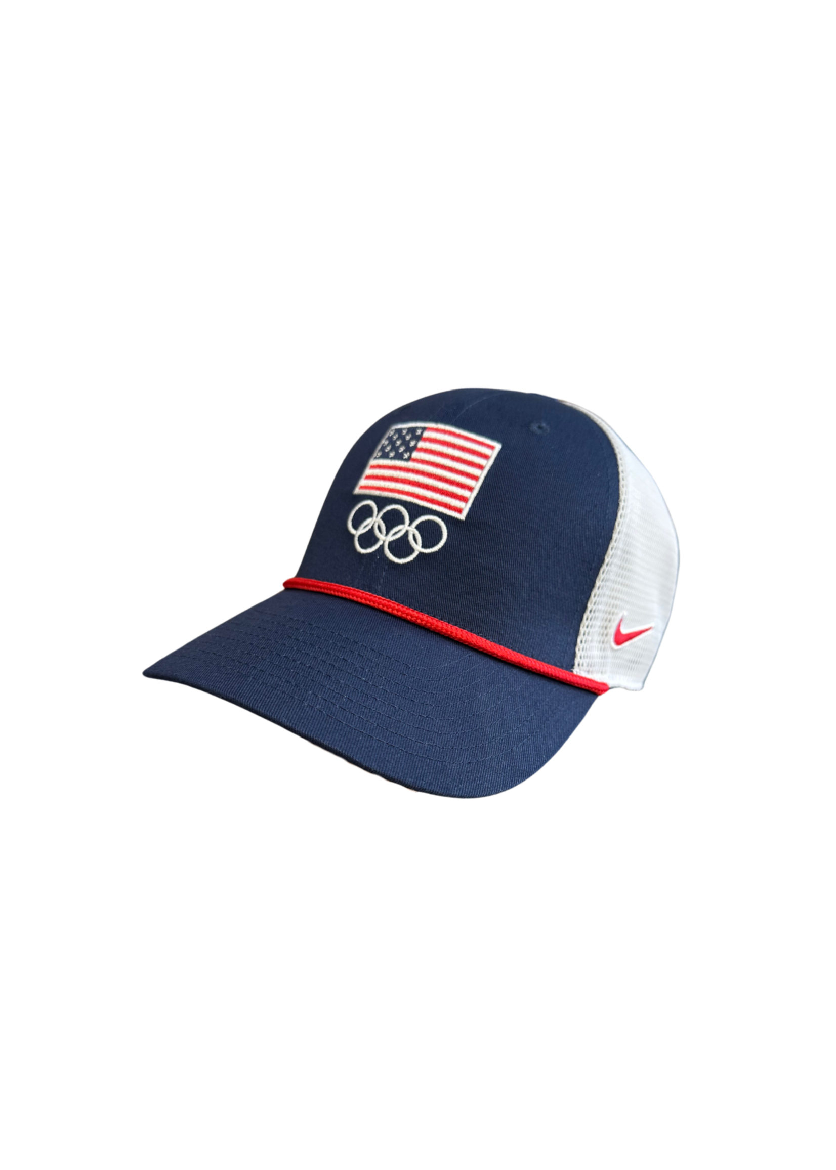 Paris Flag & Rings Nike Rope & Mesh Trucker Cap