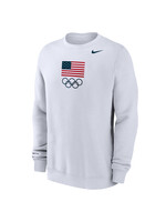 Team USA Flag & Rings Club Fleece Crew