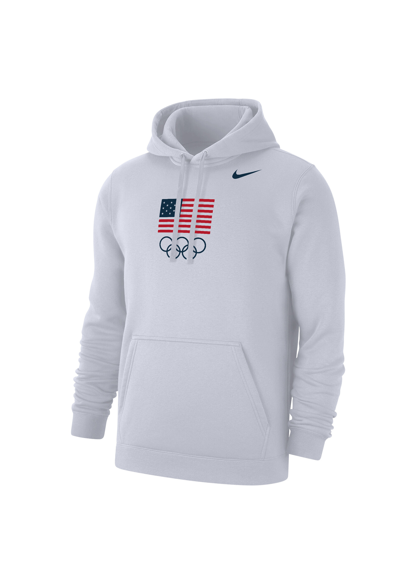 Team USA Flag & Rings Club Fleece Hood