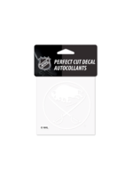 Buffalo Sabres Perfect Cut White Decal 4" x 4"