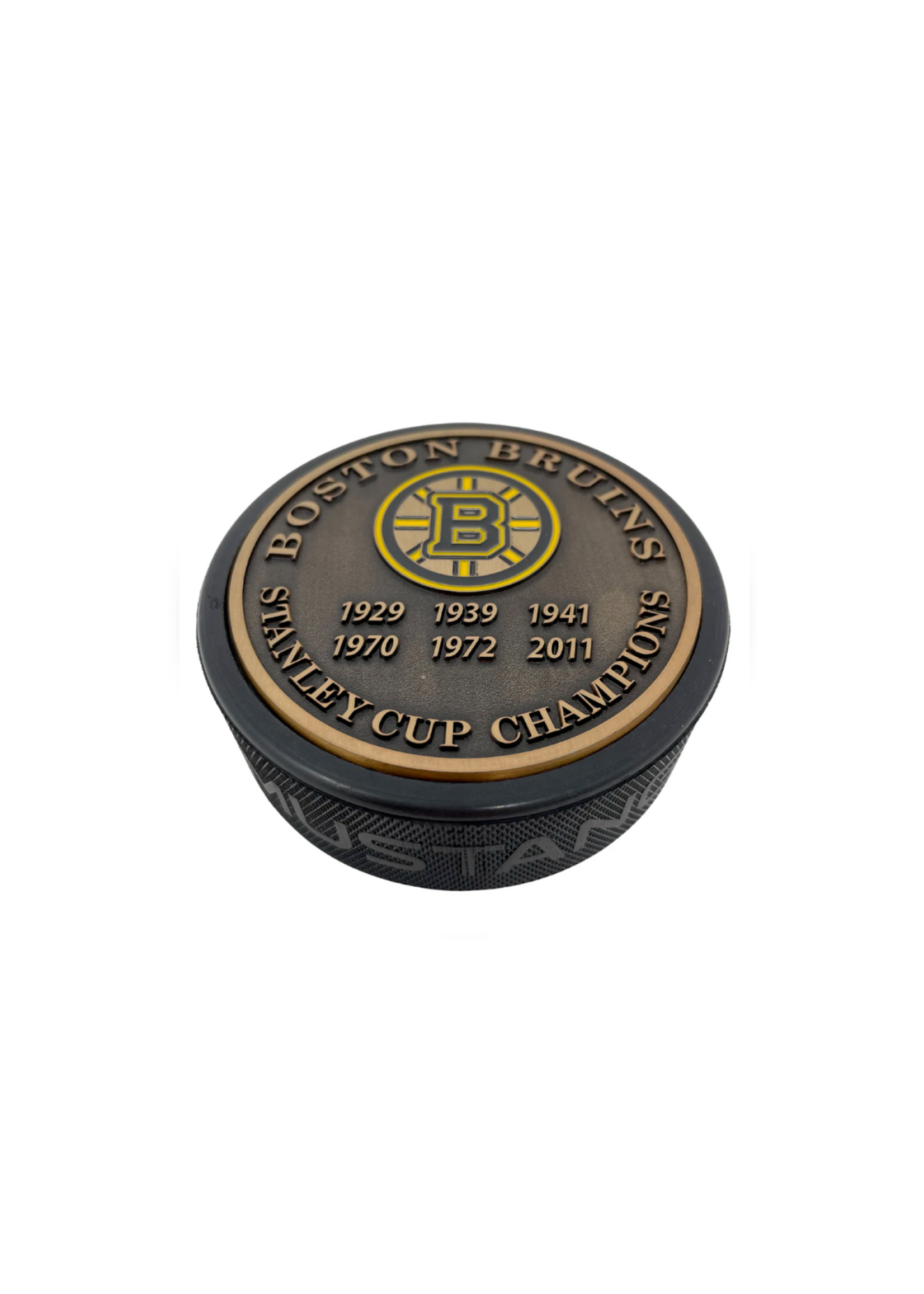 Boston Bruins Medallion Dynasty Stanley Cup Puck