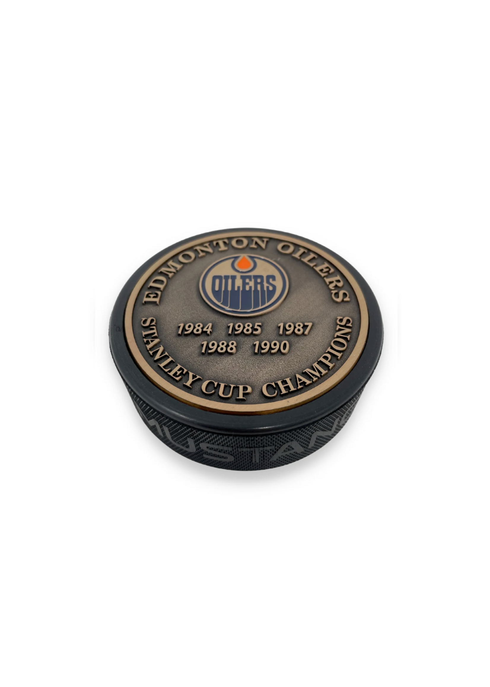 Edmonton Oilers Medallion Dynasty Stanley Cup Puck