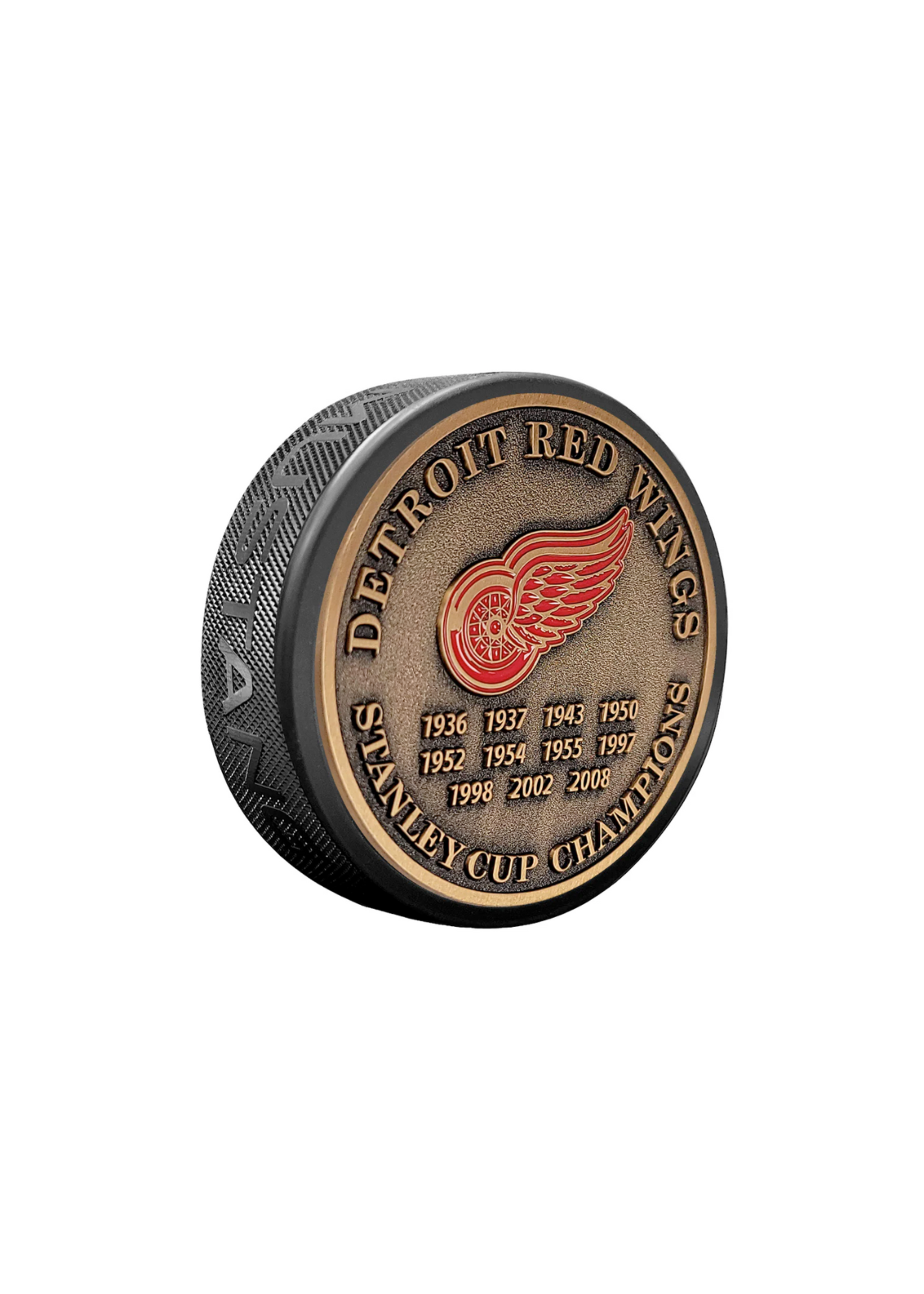 Detroit Red Wings Medallion Dynasty Stanley Cup Puck