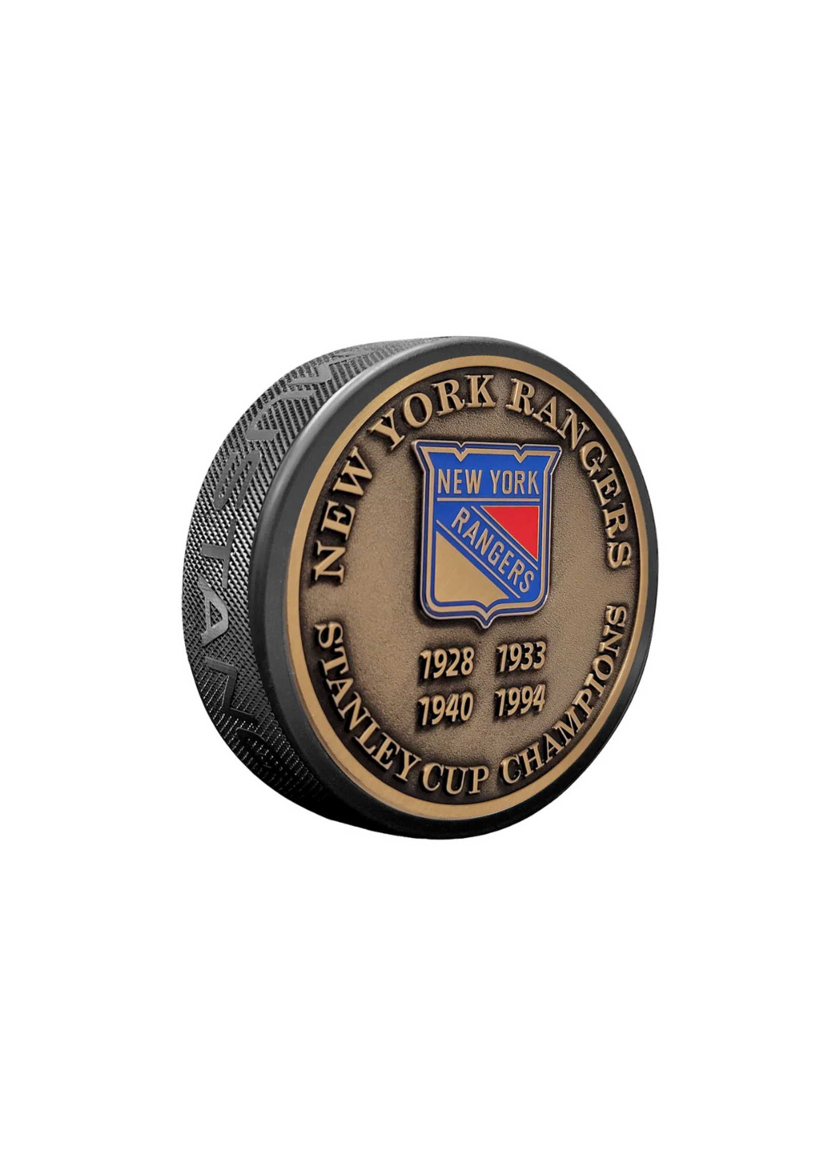 New York Rangers Medallion Dynasty Stanley Cup Puck