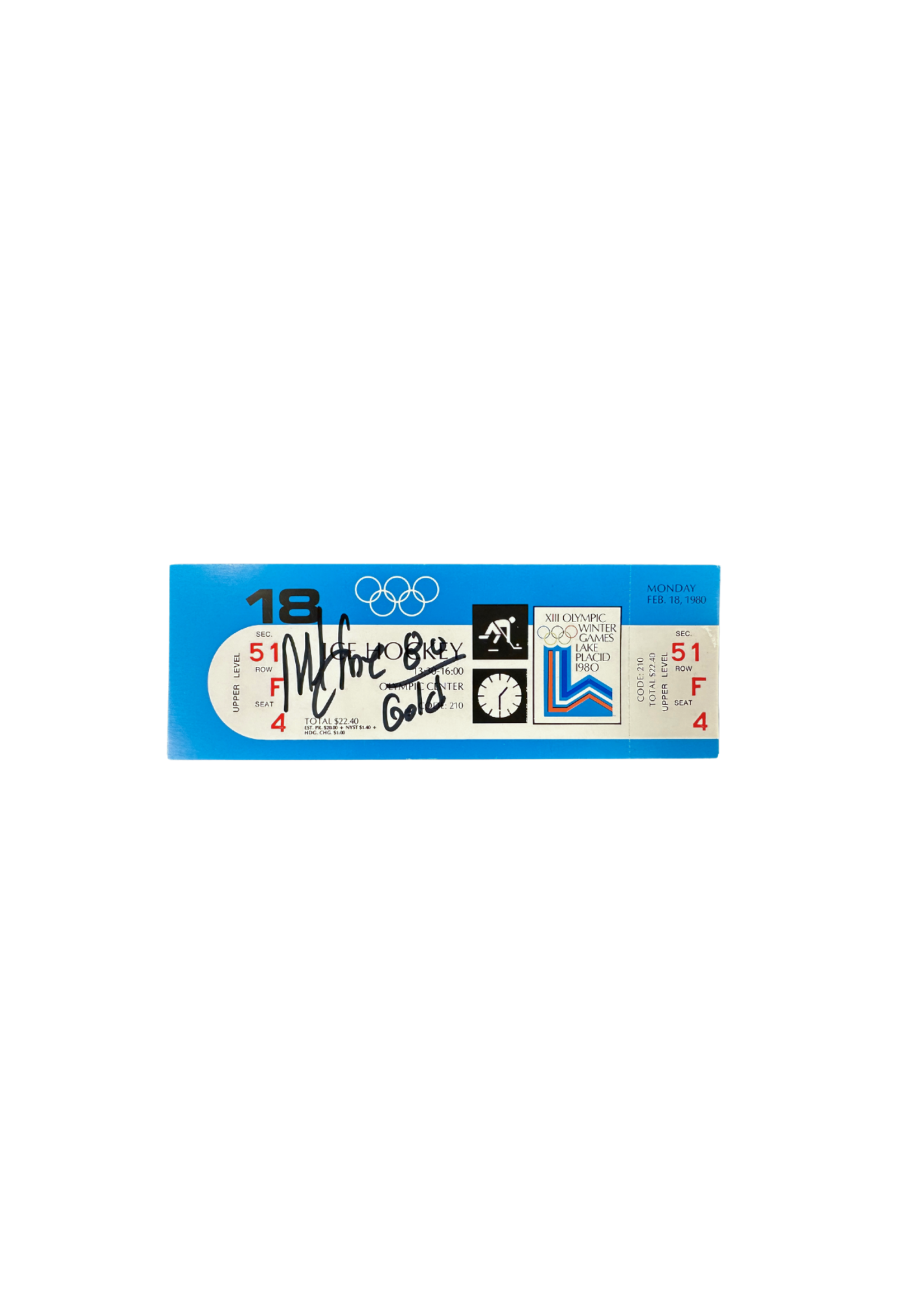 Eruzione Signed Authentic 1980 Ticket