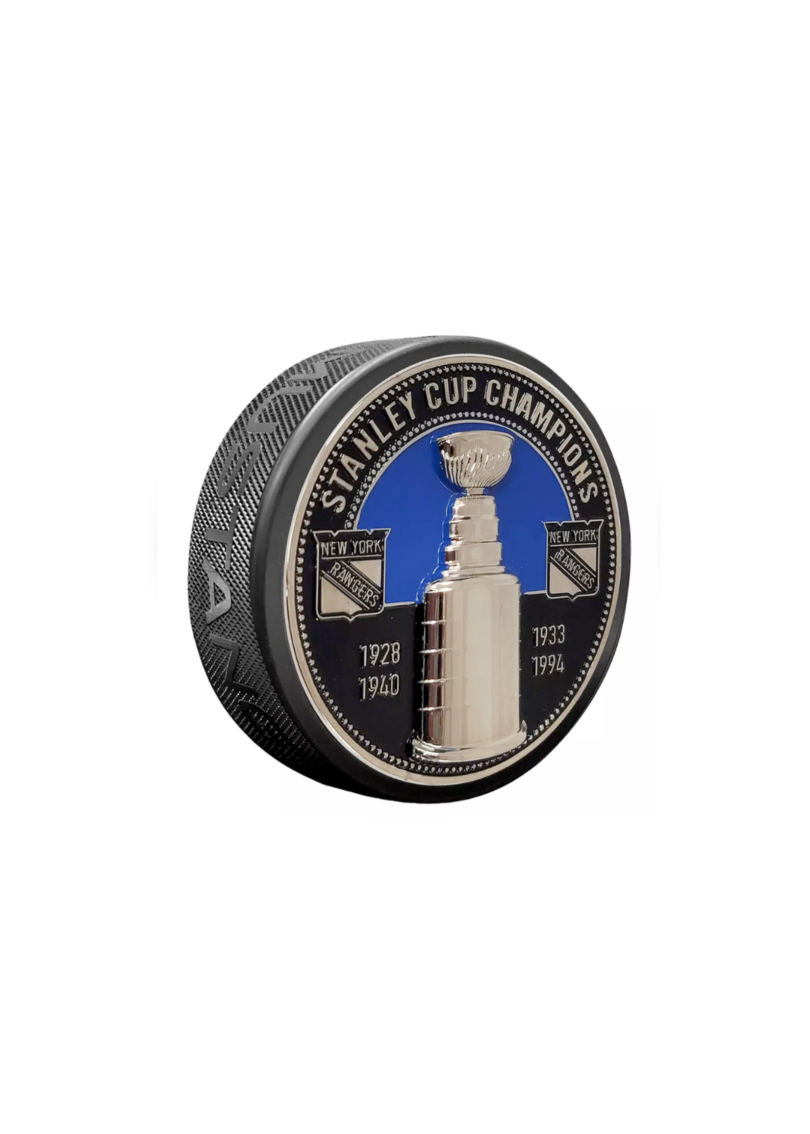 New York Rangers 3D Medallion Stanley Cup Puck