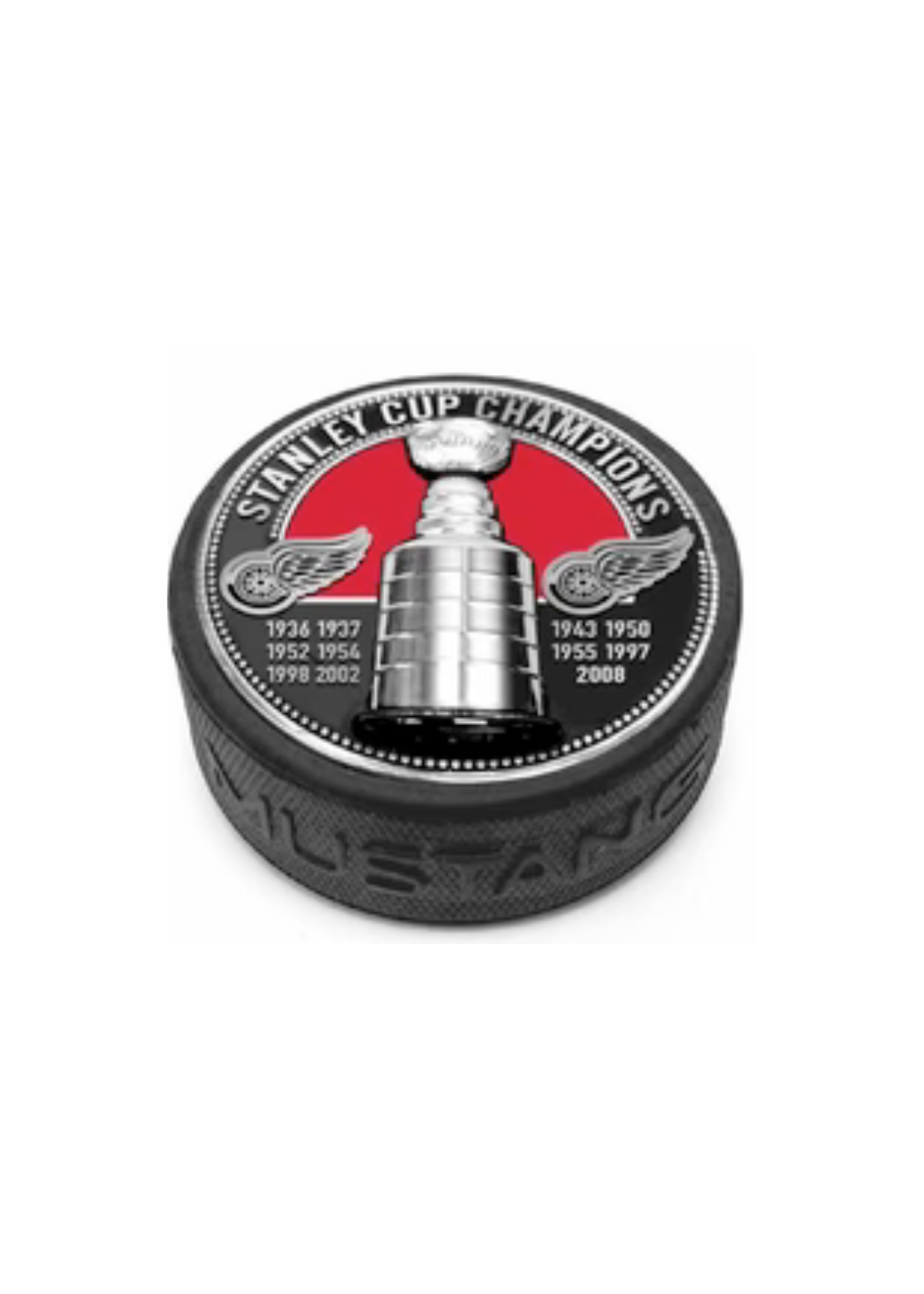Detroit Red Wings 3D Medallion Stanley Cup Puck