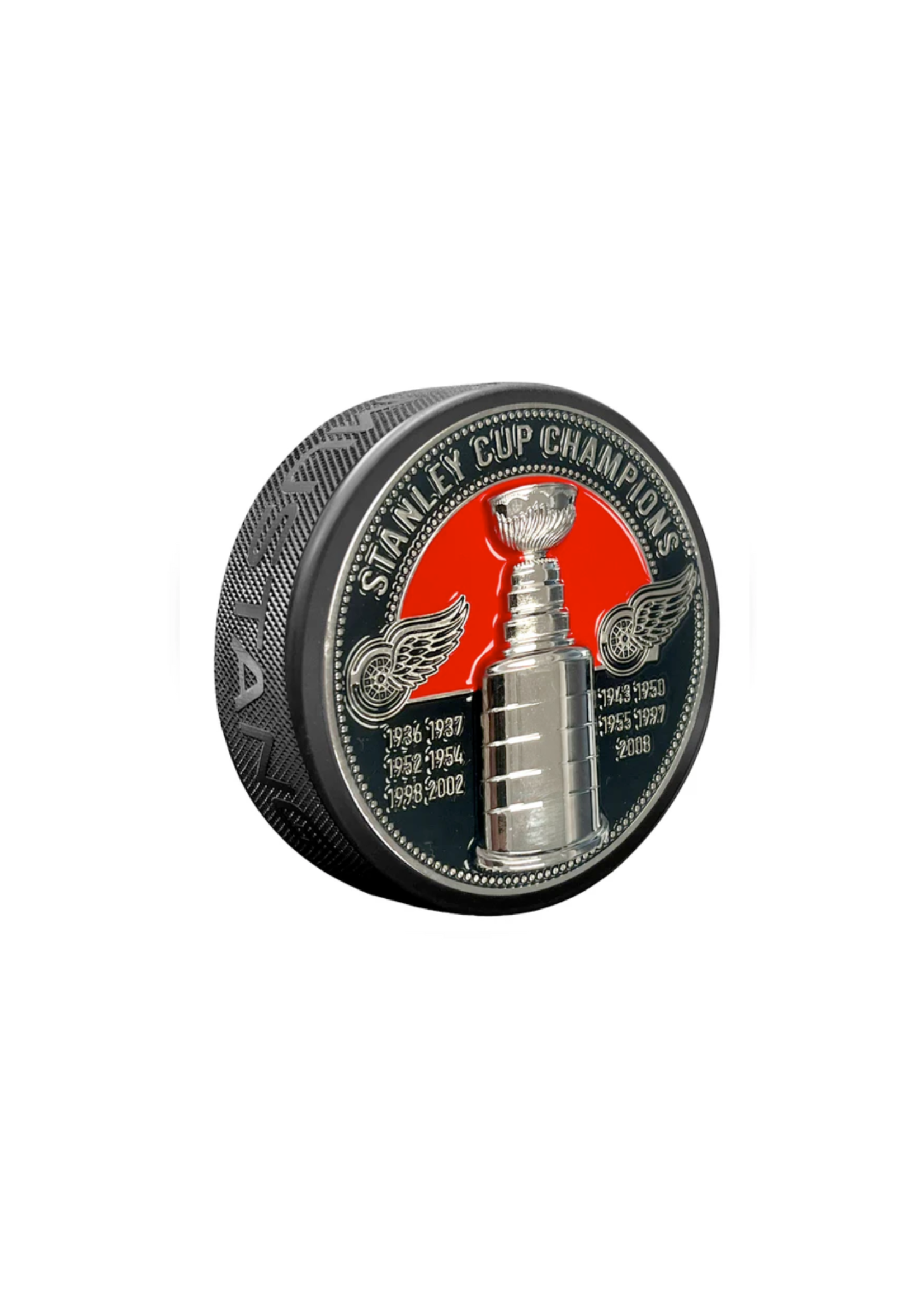 Detroit Red Wings 3D Medallion Stanley Cup Puck