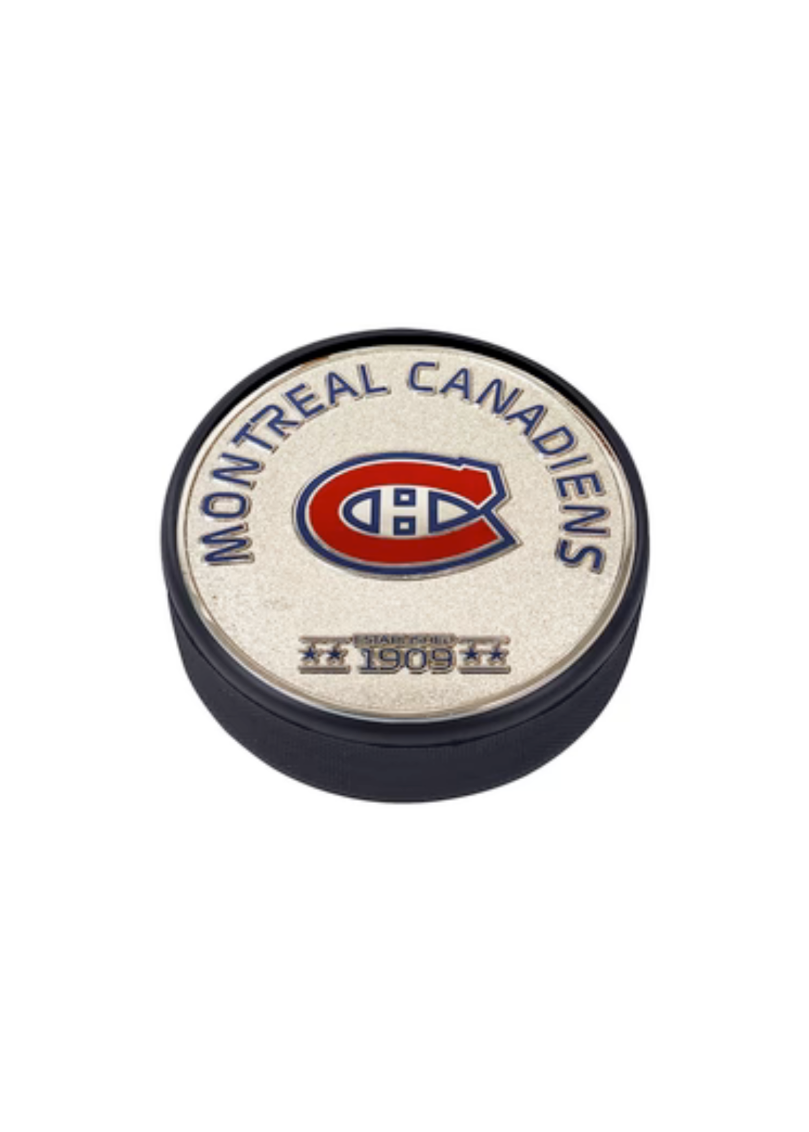 Montreal Canadiens (Habs) Silver Established Medallion Puck