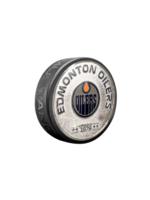 Edmonton Oilers Silver Established Medallion Puck