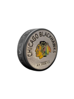 Chicago Blackhawks Silver Established Medallion Puck