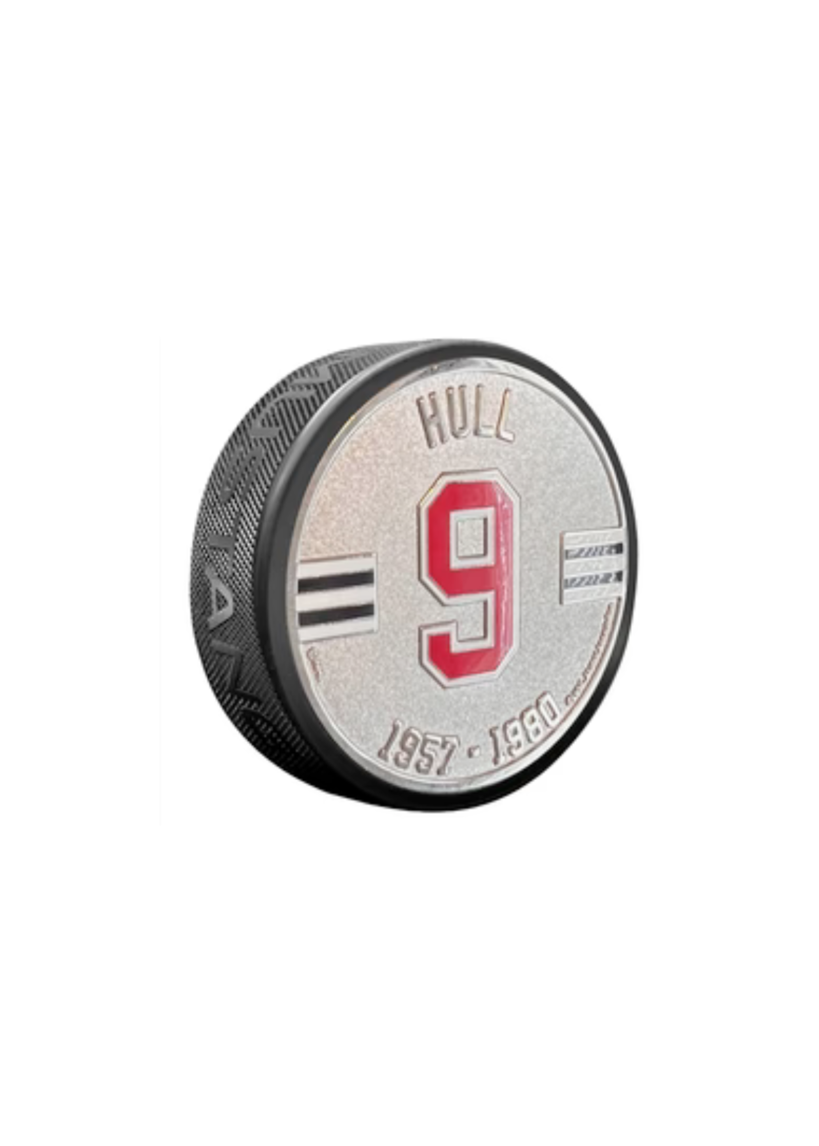 Chicago Blackhawks #9 Hull Medallion Legend Puck