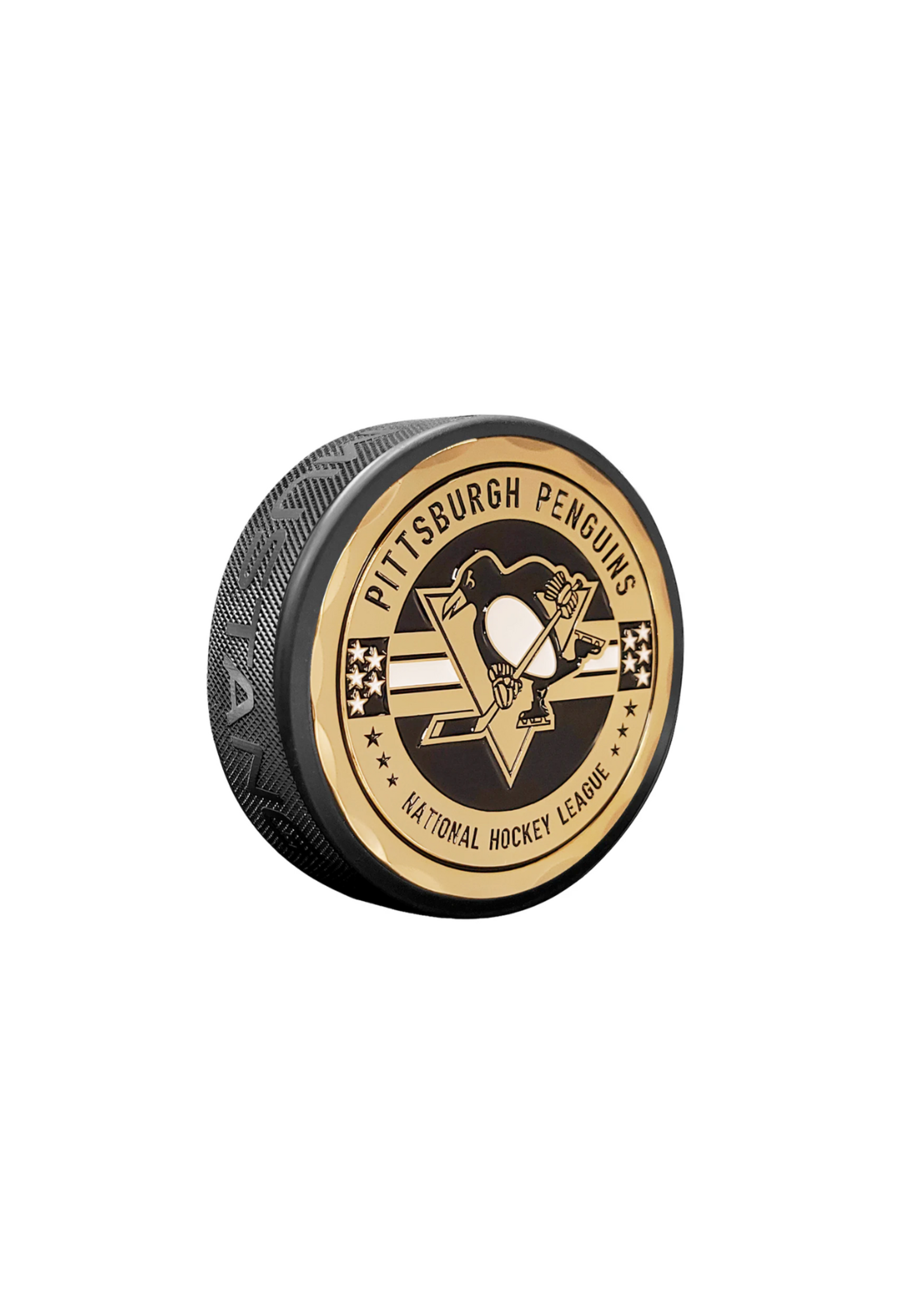 Pittsburgh Penguins Stars & Stripes Medallion Puck