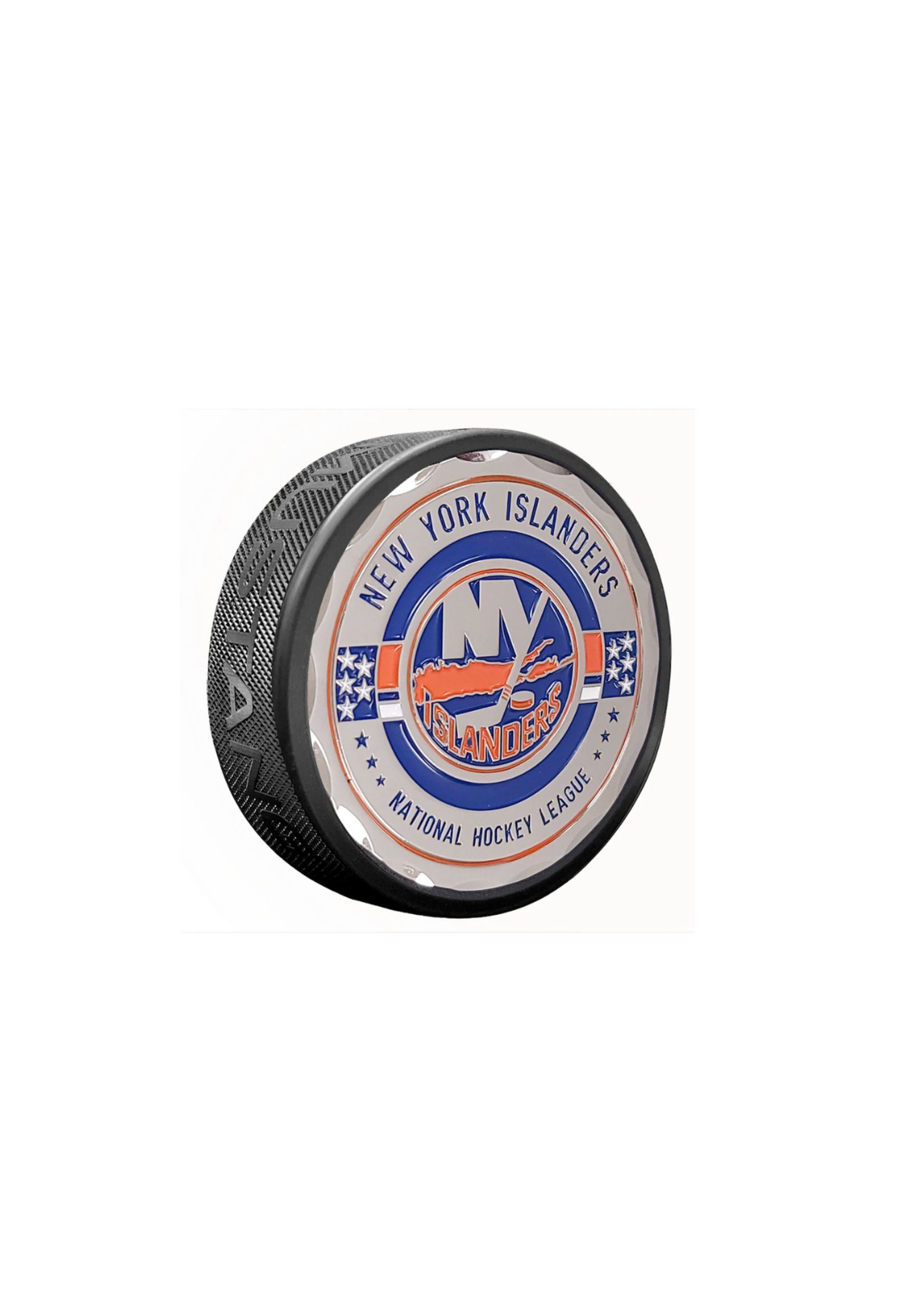 New York Islanders Stars & Stripes Medallion Puck