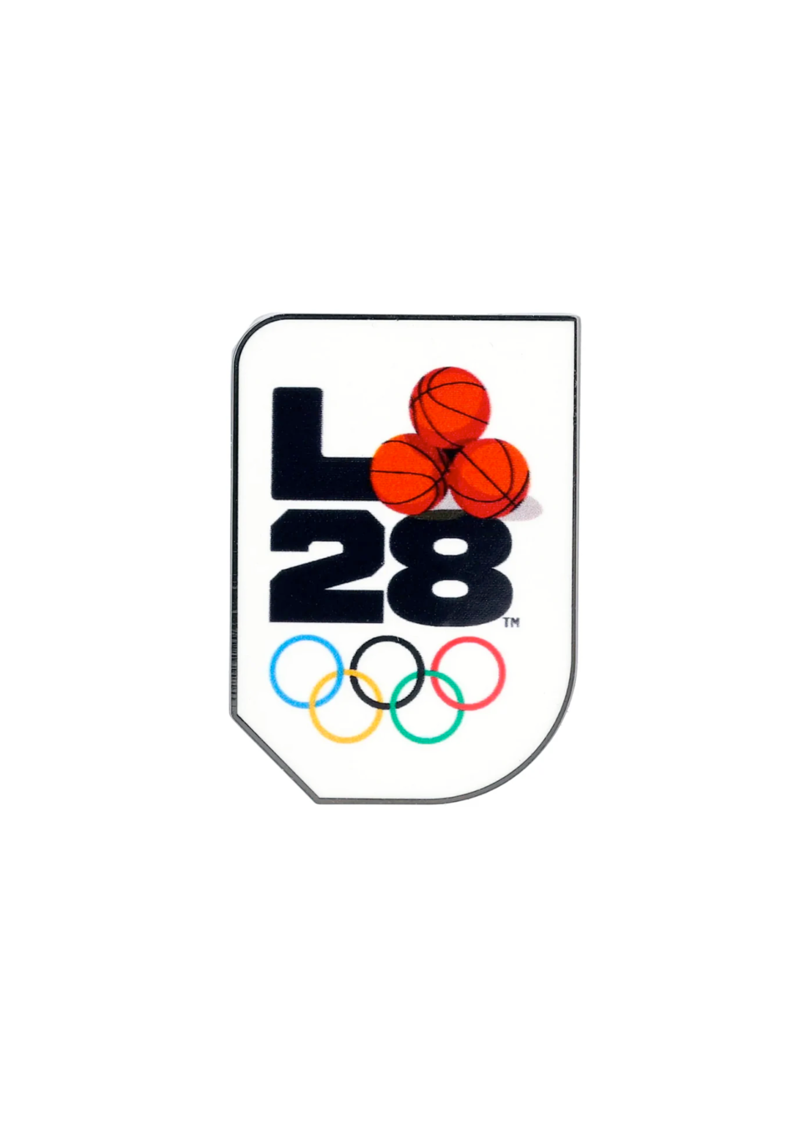 LA 2028 Olympics Logo in Basketball Pin