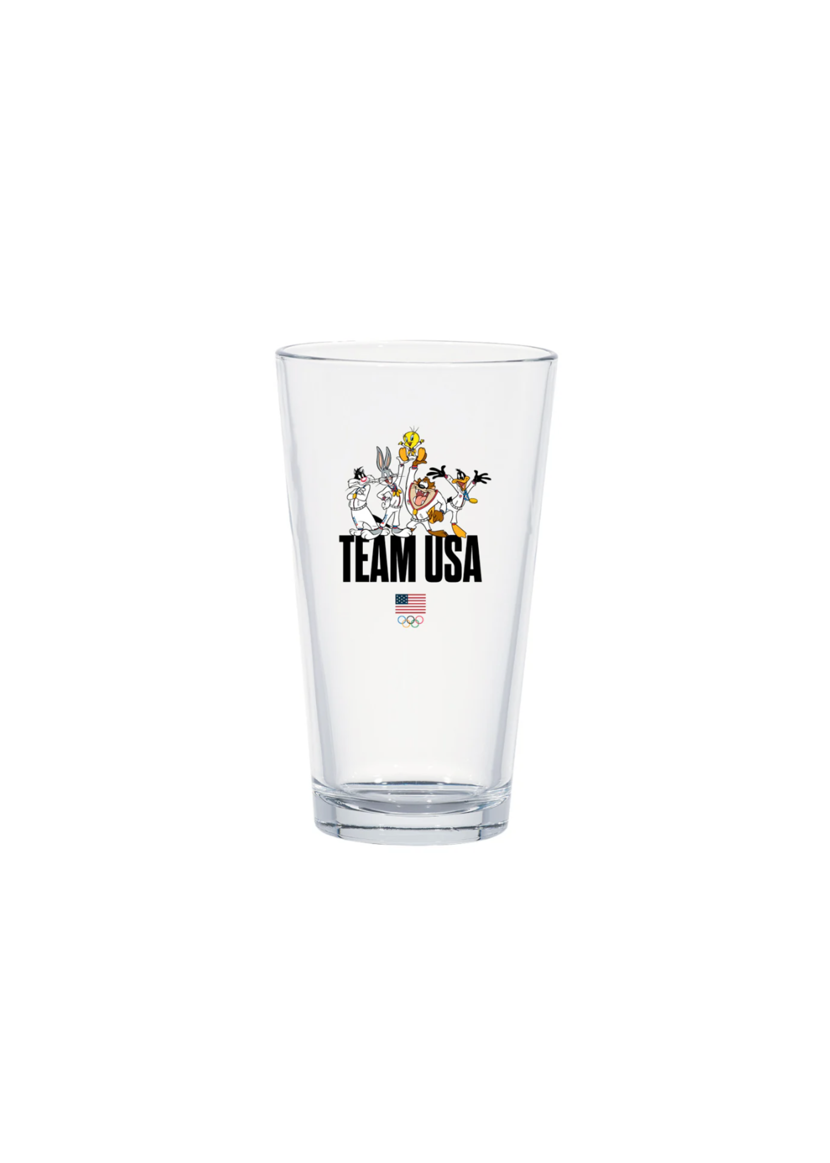 Looney Tunes TEAM USA Paris 2024 Gang Pint Glass