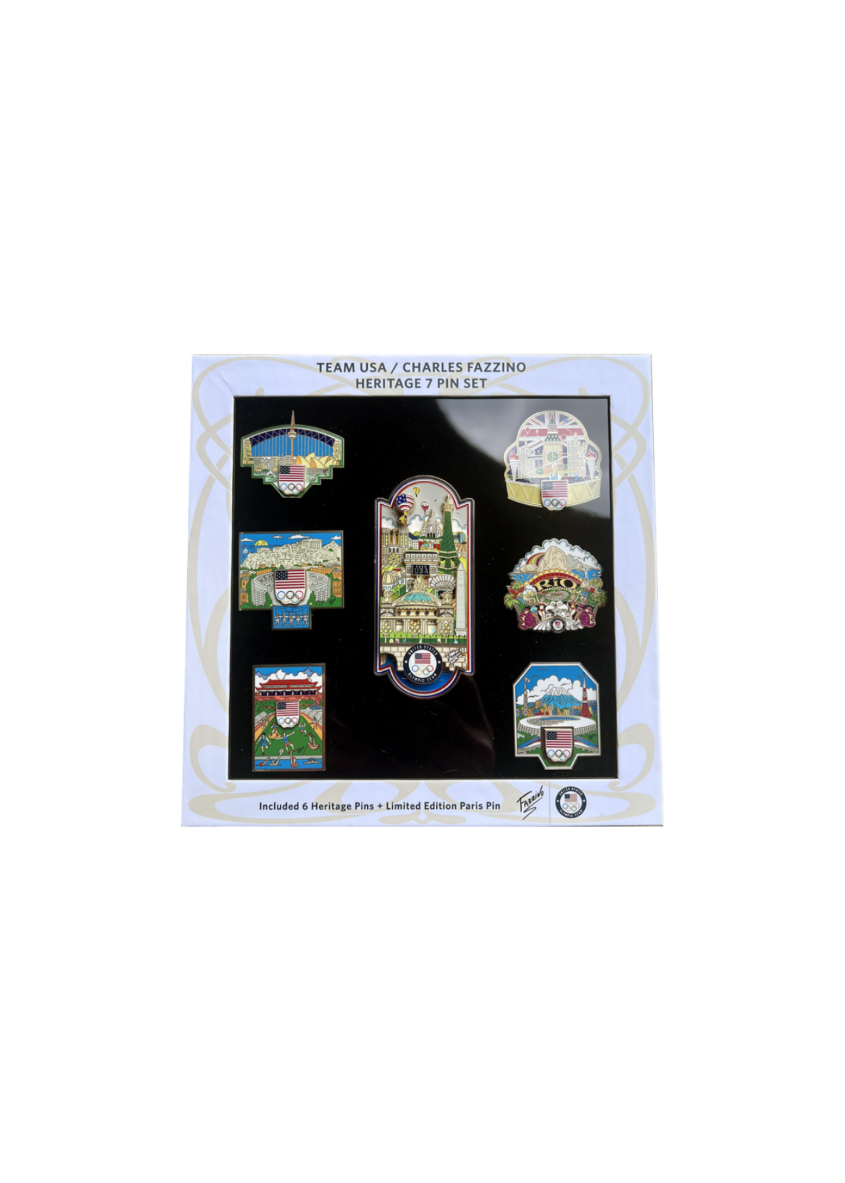 Fazzino Heritage 7 Pin Set - Limited Edition