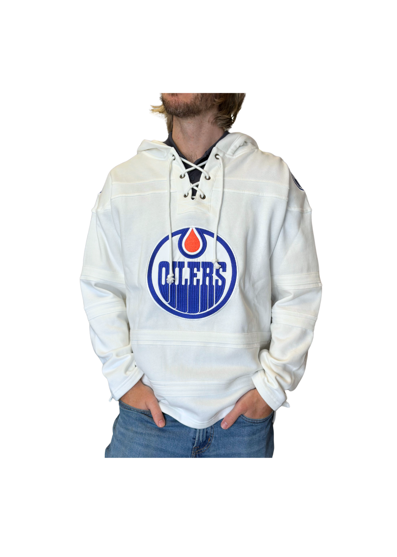 Edmonton Oilers Whiteout Jersey Lacer Hoodie