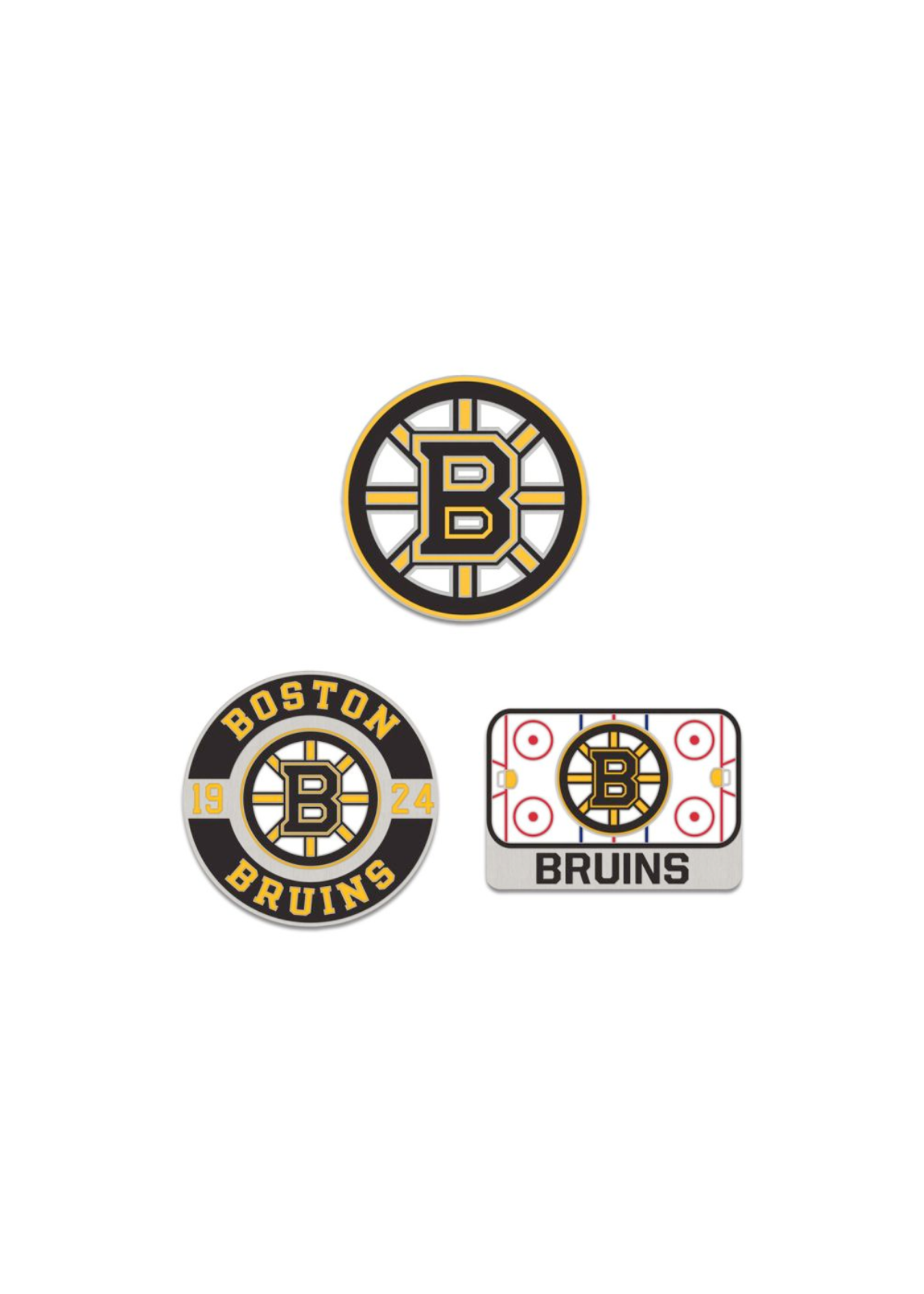 Boston Bruins 3pc Enamel Pin Set