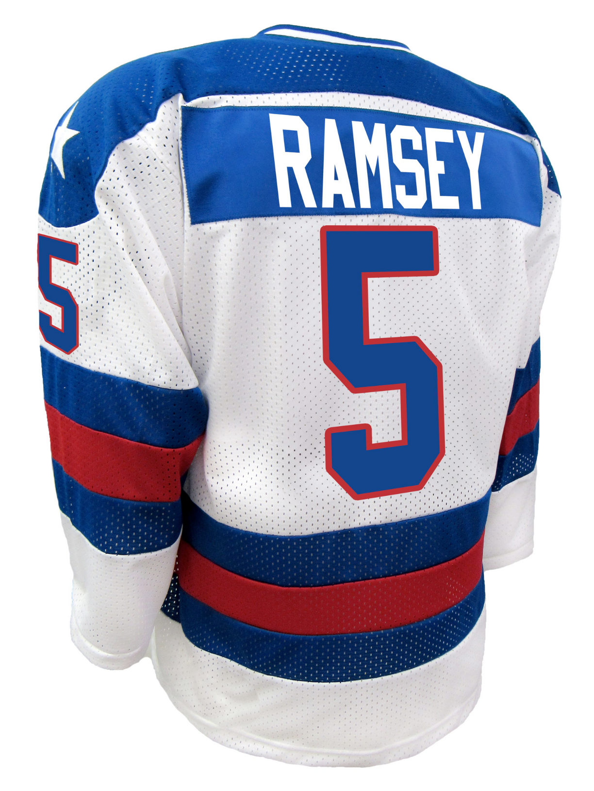Authentic K1 Mike Ramsey #5 Miracle on Ice 1980 Adult Jersey 