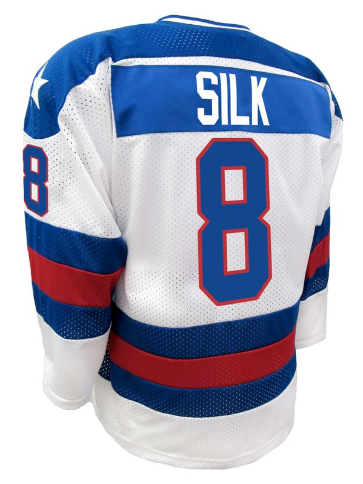 Authentic K1 Dave Silk #8 Miracle on Ice 1980 Adult Jersey - Mike