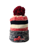 USA Hockey Red, White & Blue Striped Beanie